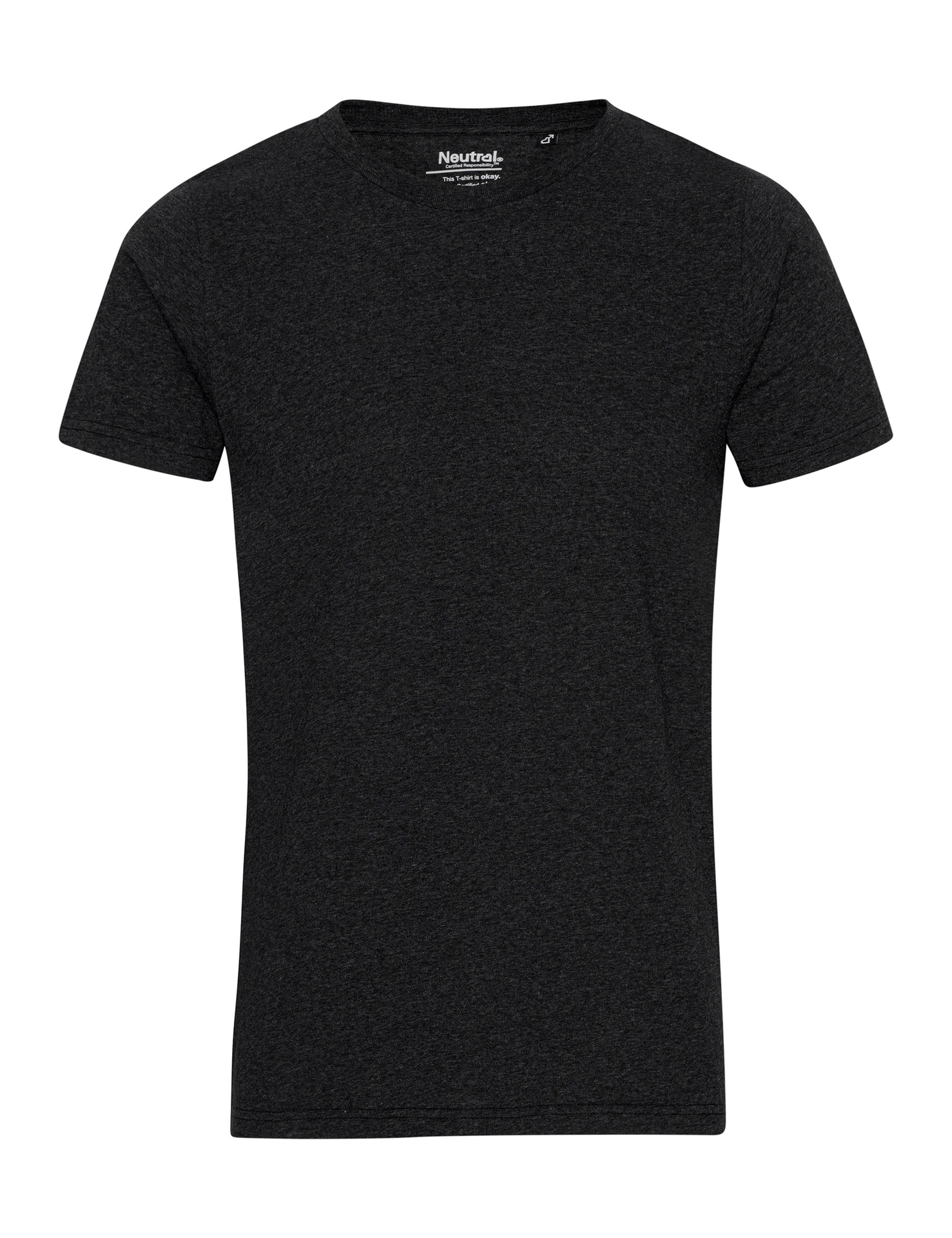 [PR/01026] Recycled Cotton T-Shirt (Black Melange 02, XS)