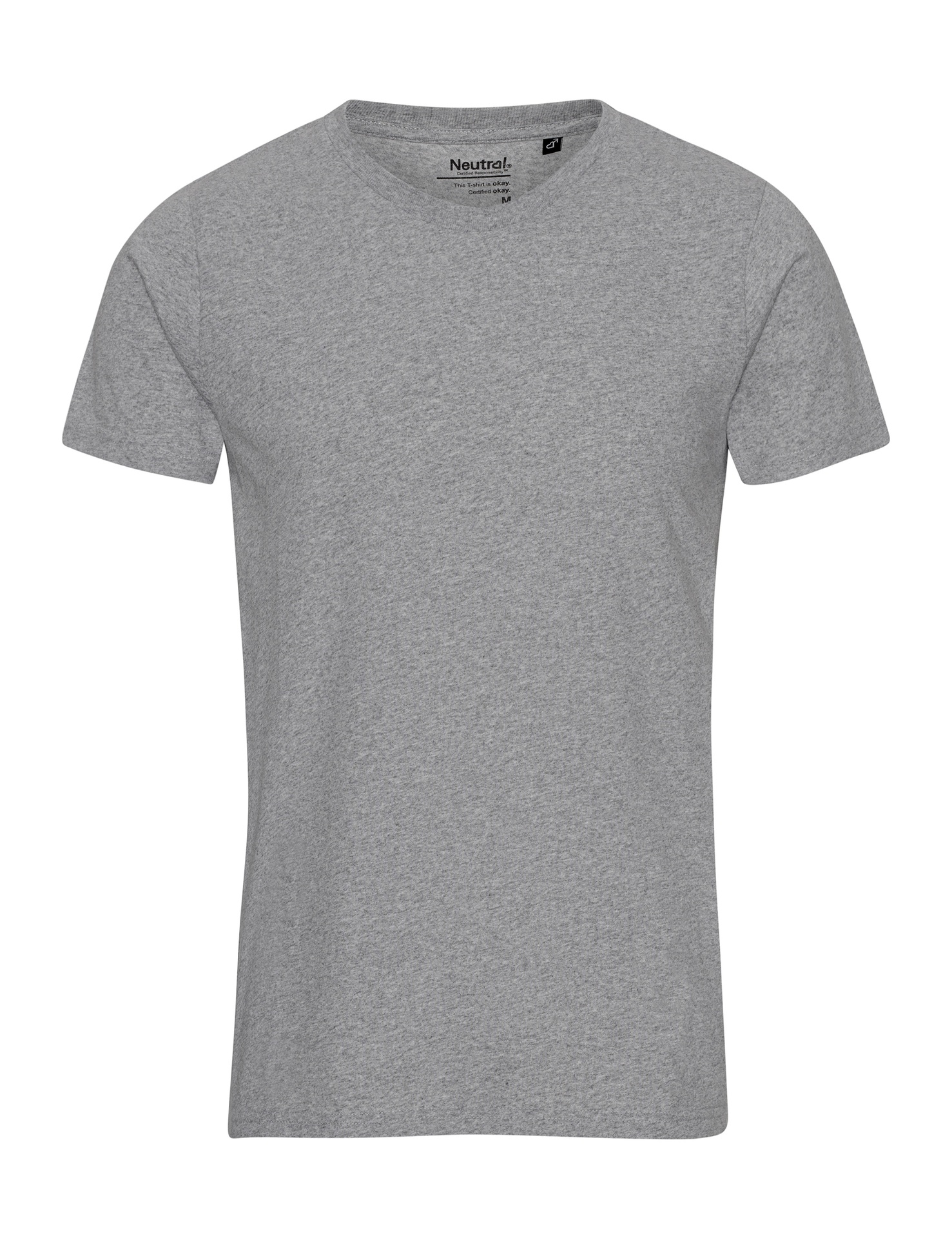 [PR/01040] Recycled Cotton T-Shirt (Grey Melange 23, XS)