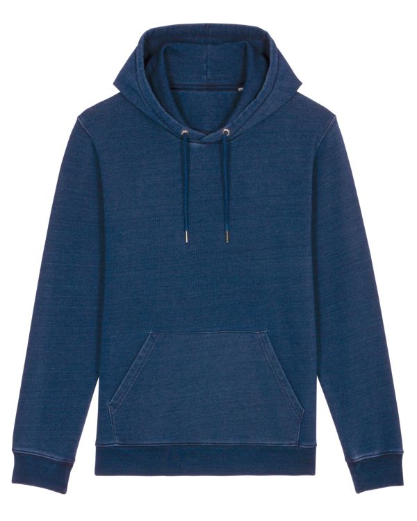 The unisex denim hoodie sweatshirt