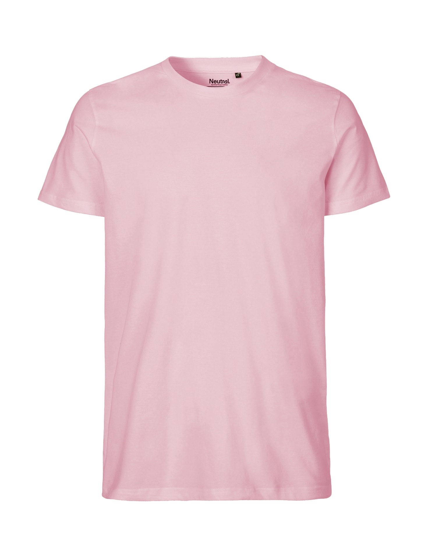 [PR/02092] O61001 MENS FIT T-SHIRT (Light Pink 20, 4XL)