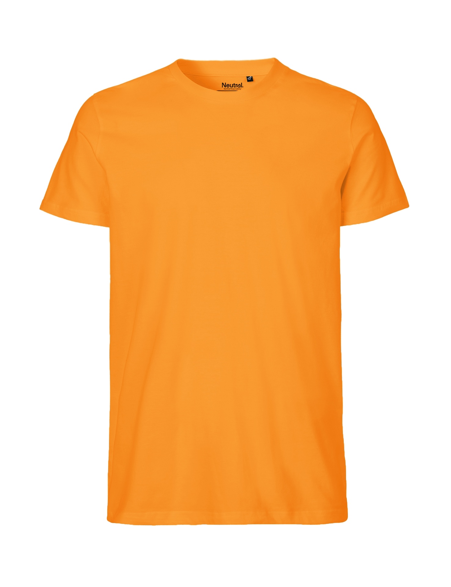 [PR/02139] O61001 MENS FIT T-SHIRT (Okay Orange 31, XS)