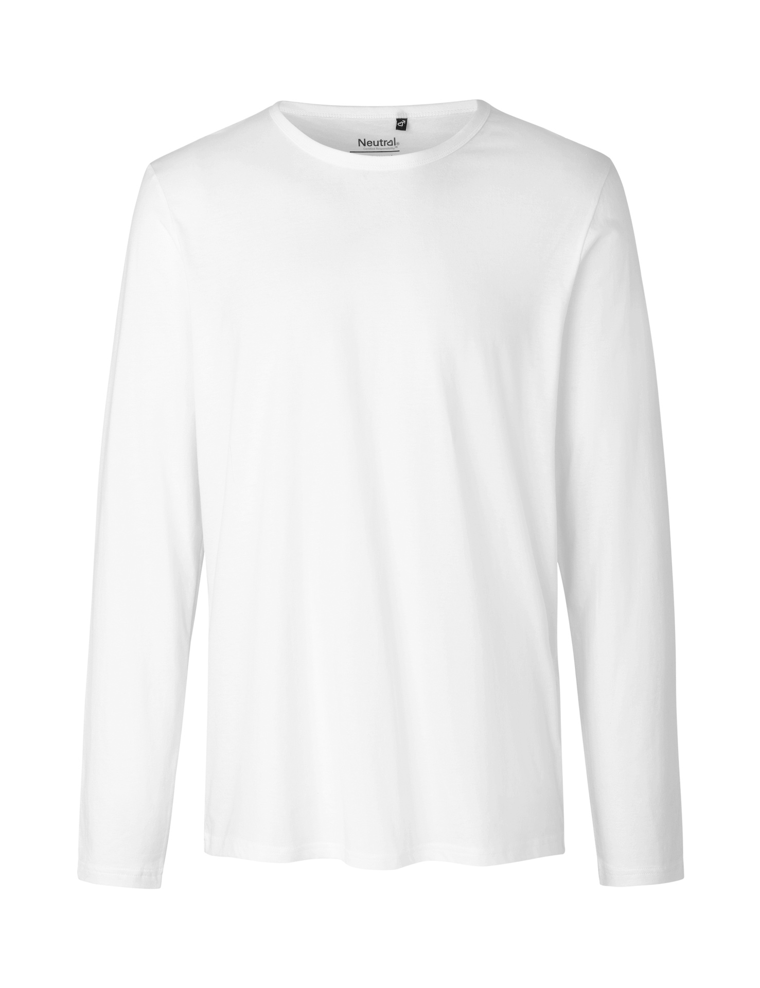 [PR/02339] Mens Long Sleeve T-Shirt (White 01, M)
