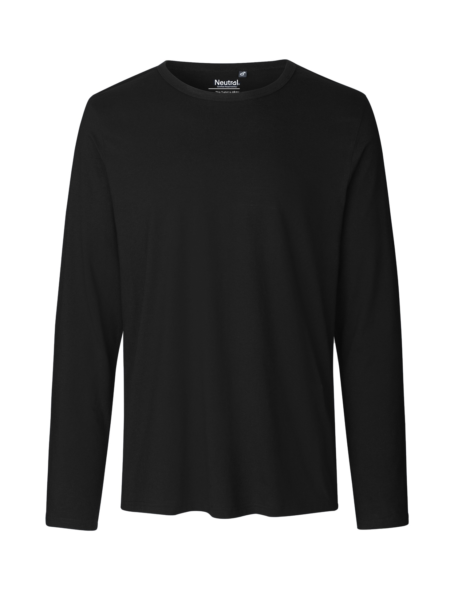 [PR/02344] Mens Long Sleeve T-Shirt (Black 03, S)