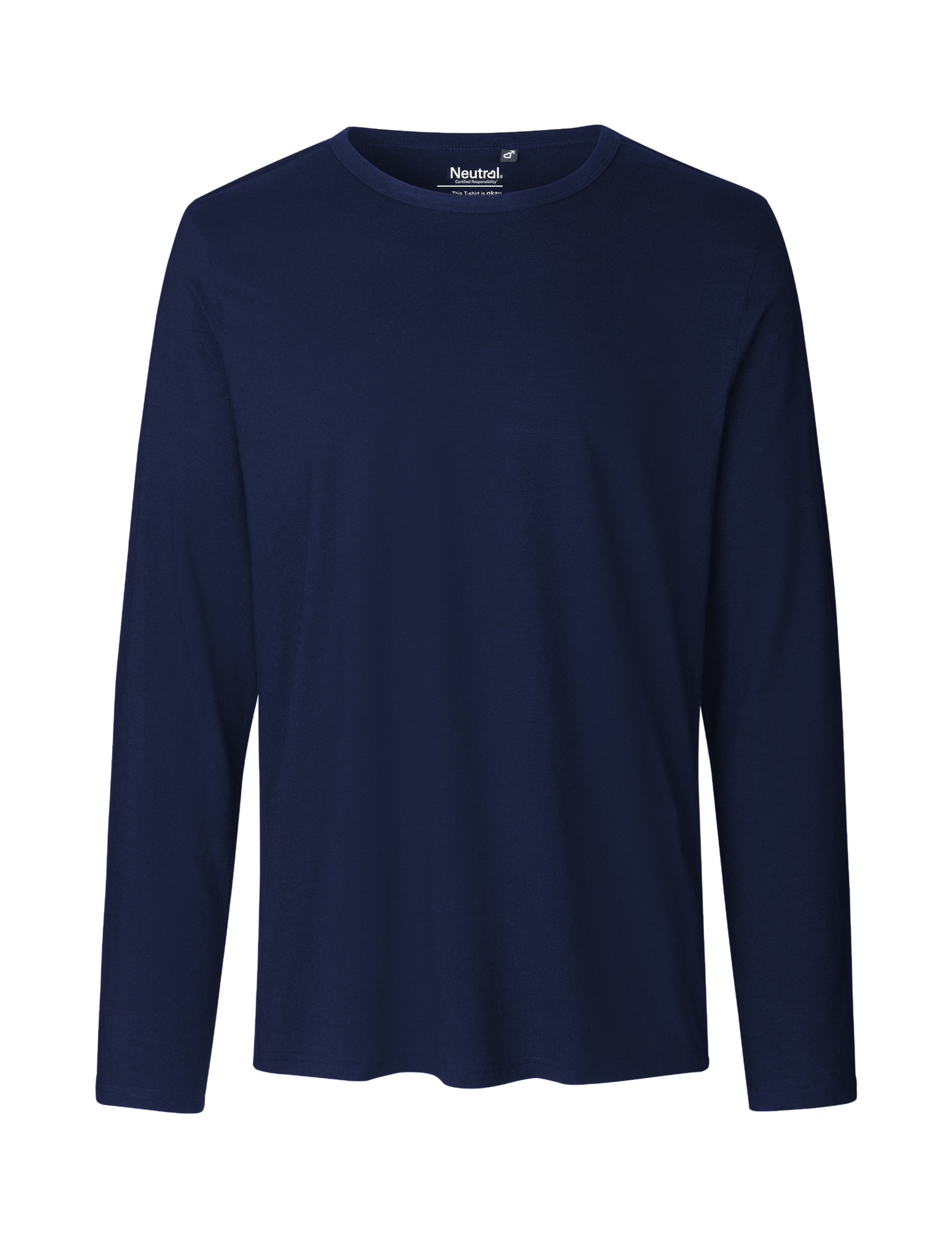 [PR/02352] Mens Long Sleeve T-Shirt (Navy 04, L)
