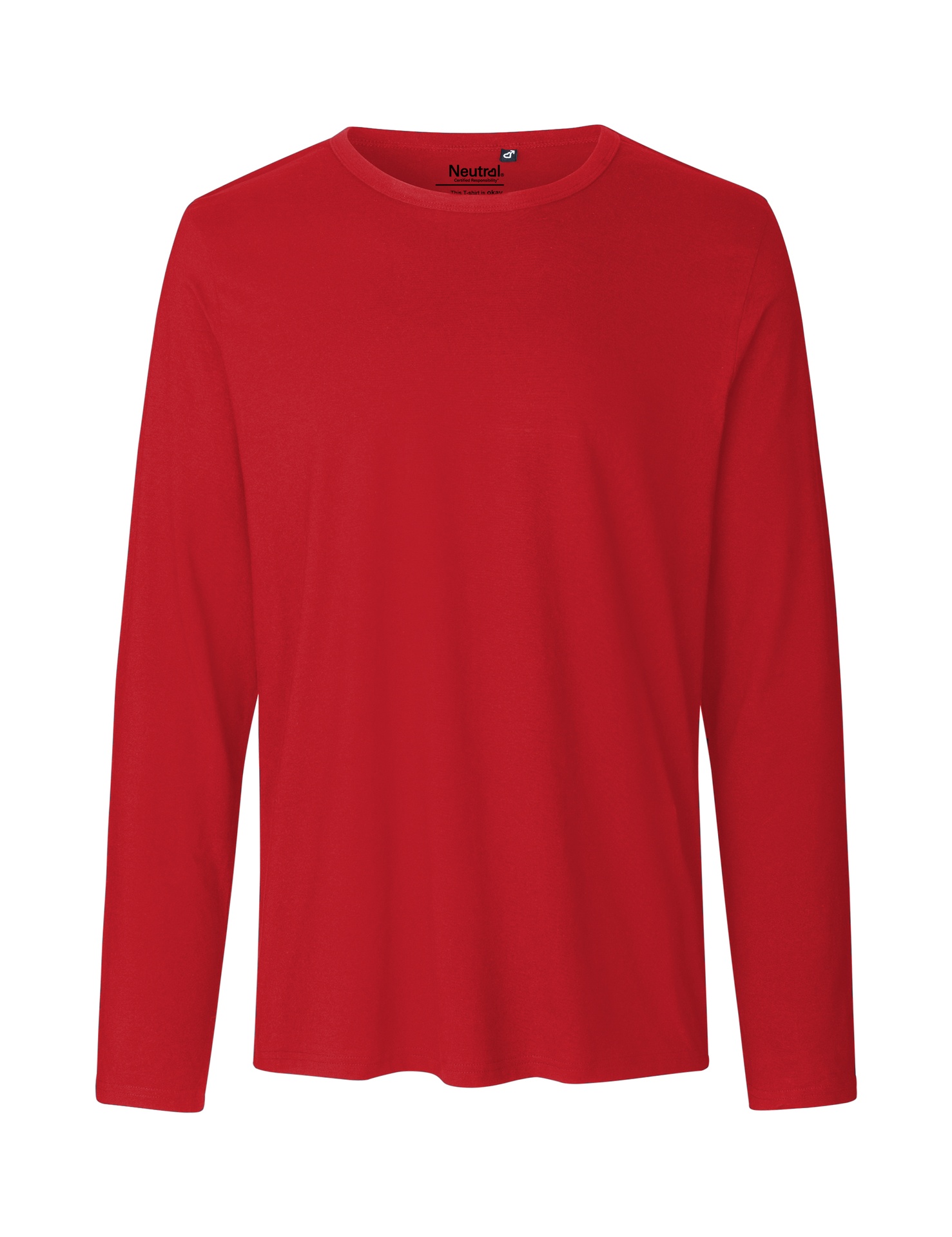 [PR/02358] Mens Long Sleeve T-Shirt (Red 05, L)