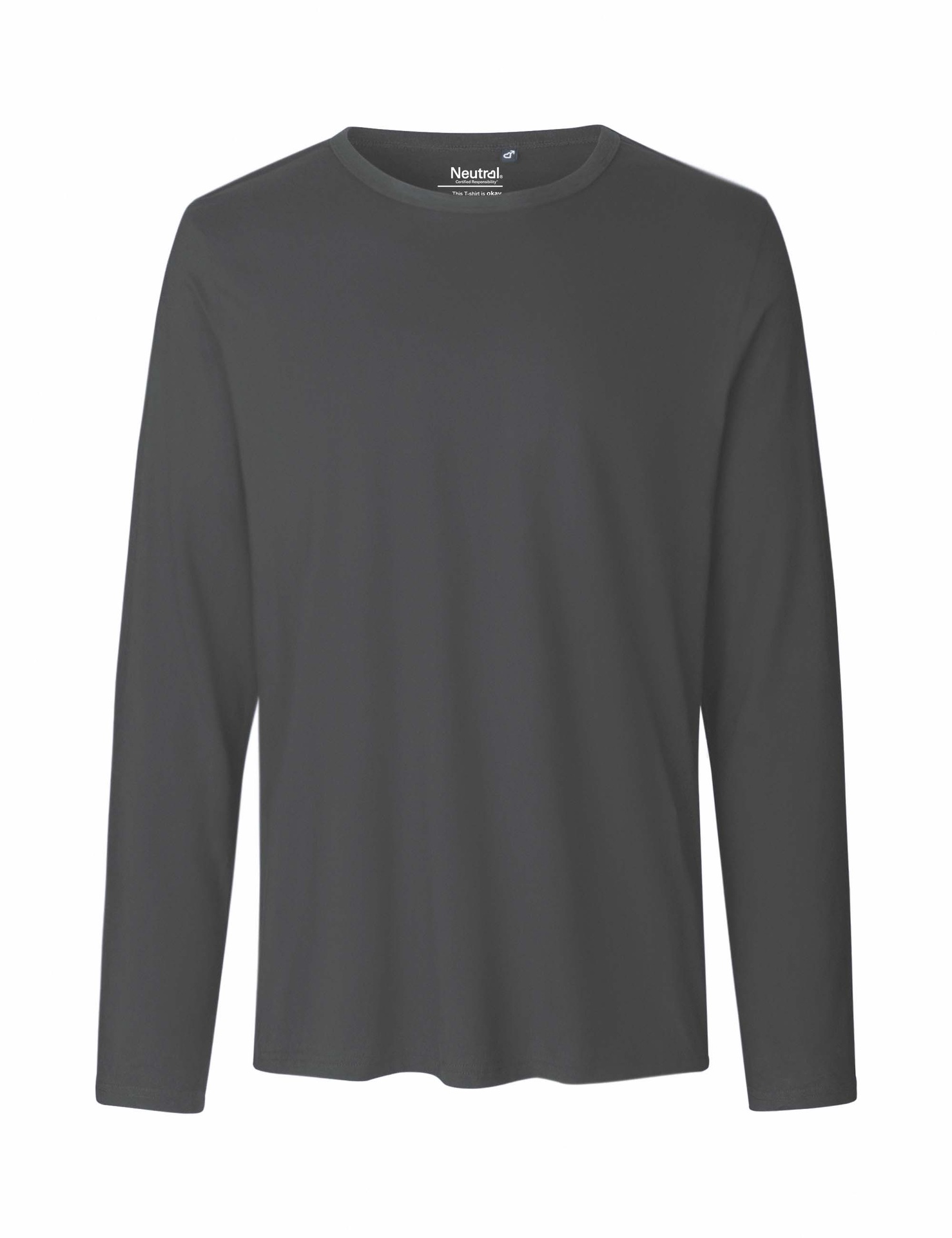 [PR/02364] Mens Long Sleeve T-Shirt (Charcoal 06, L)