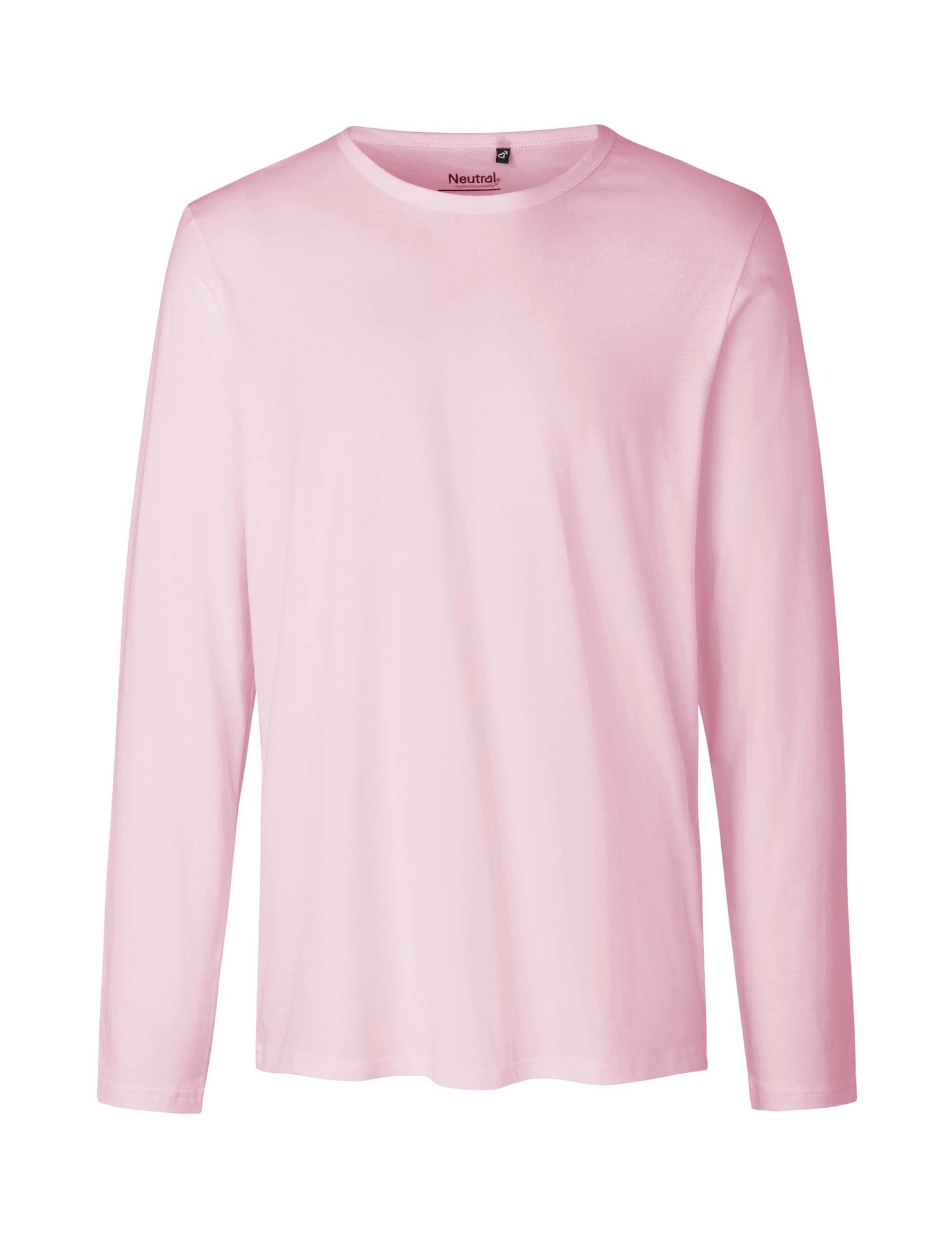 [PR/02392] Mens Long Sleeve T-Shirt (Light Pink 20, S)