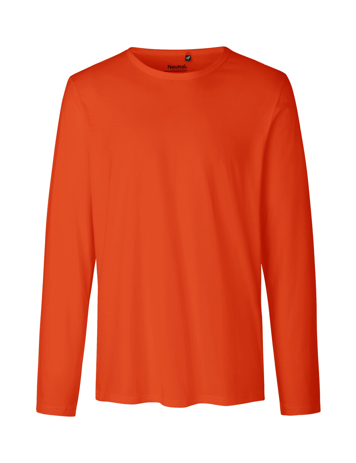 [PR/02417] Mens Long Sleeve T-Shirt (Orange 30, M)