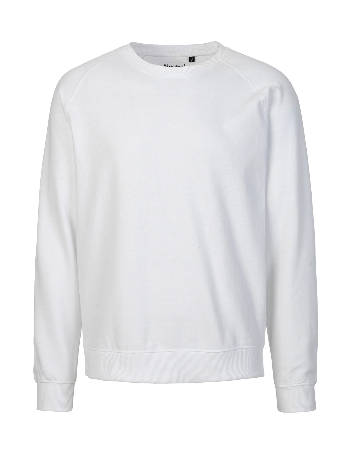 [PR/02655] Unisex Sweatshirt (White 01, L)