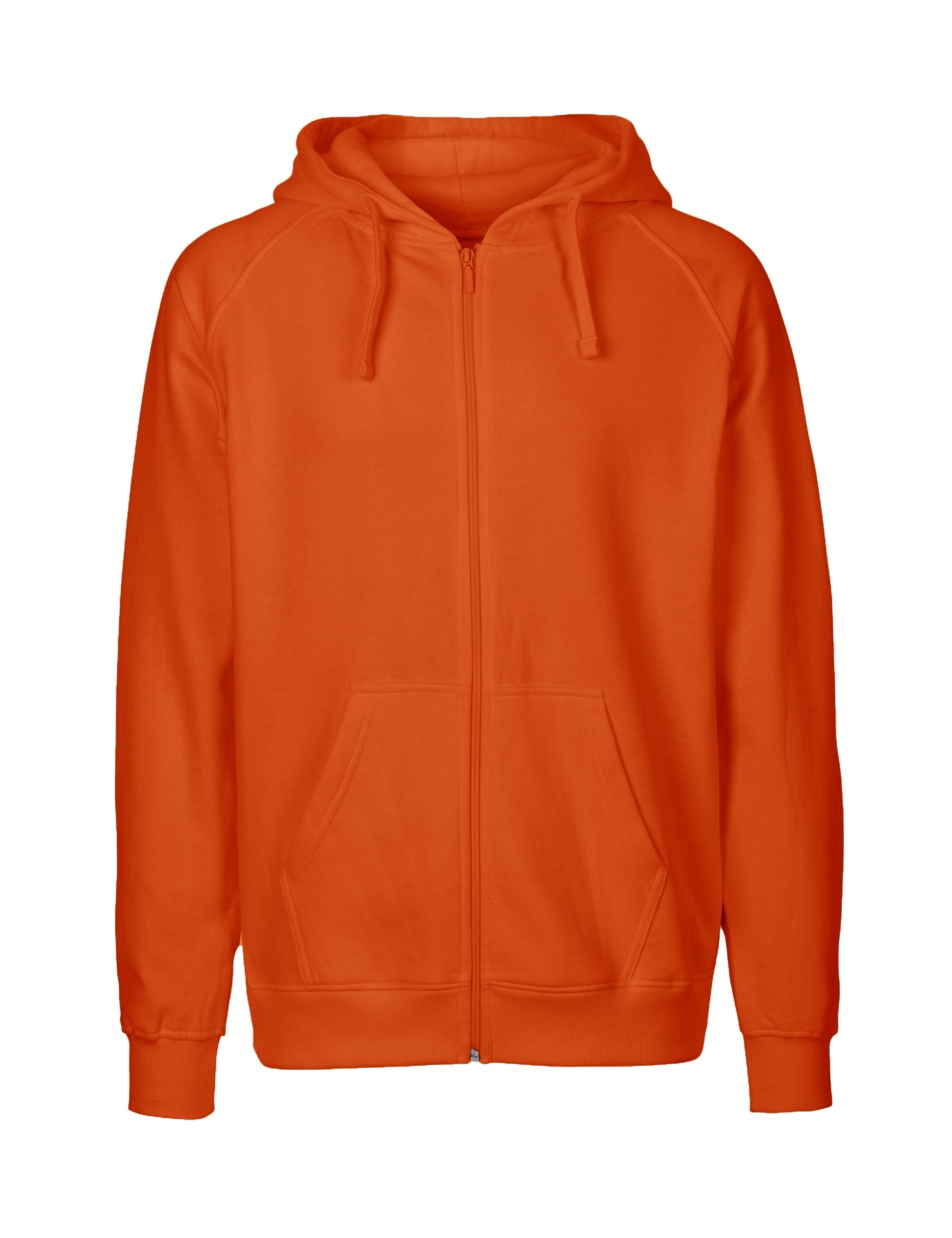 [PR/03322] Mens Hoodie W. Zip (Orange 30, XL)