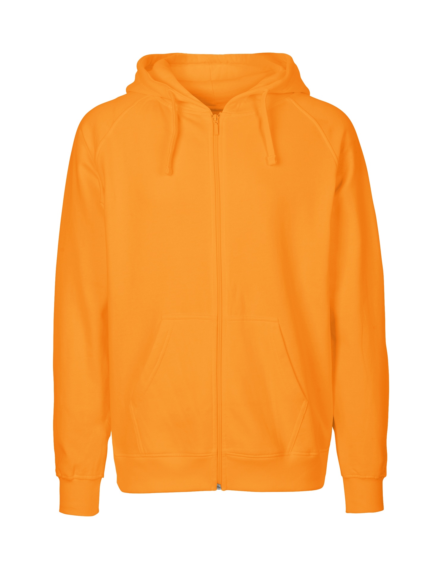[PR/03331] Mens Hoodie W. Zip (Okay Orange 31, XL)