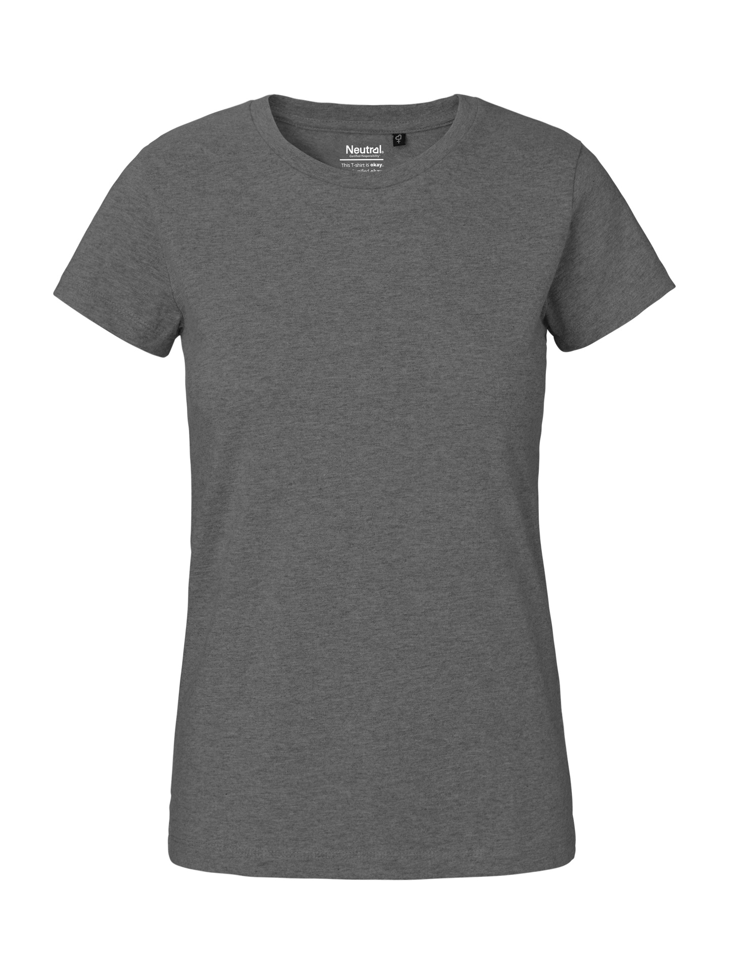 [PR/04029] Ladies Classic T-Shirt (Dark Heather 08, M)