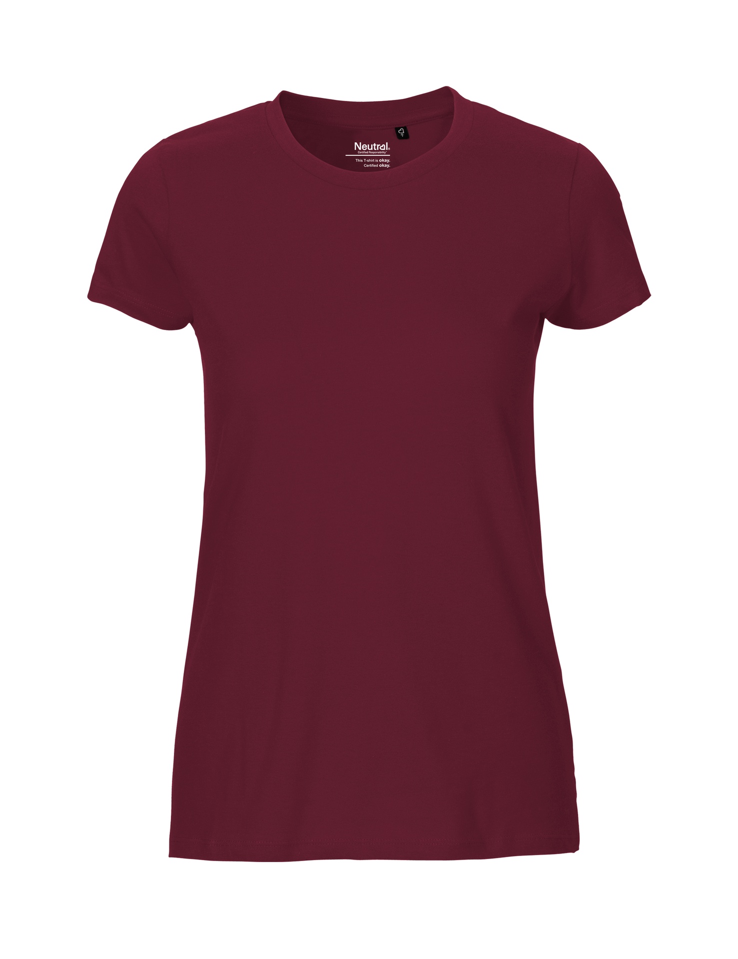 [PR/04303] Ladies Fit T-Shirt (Bordeaux 26, XS)