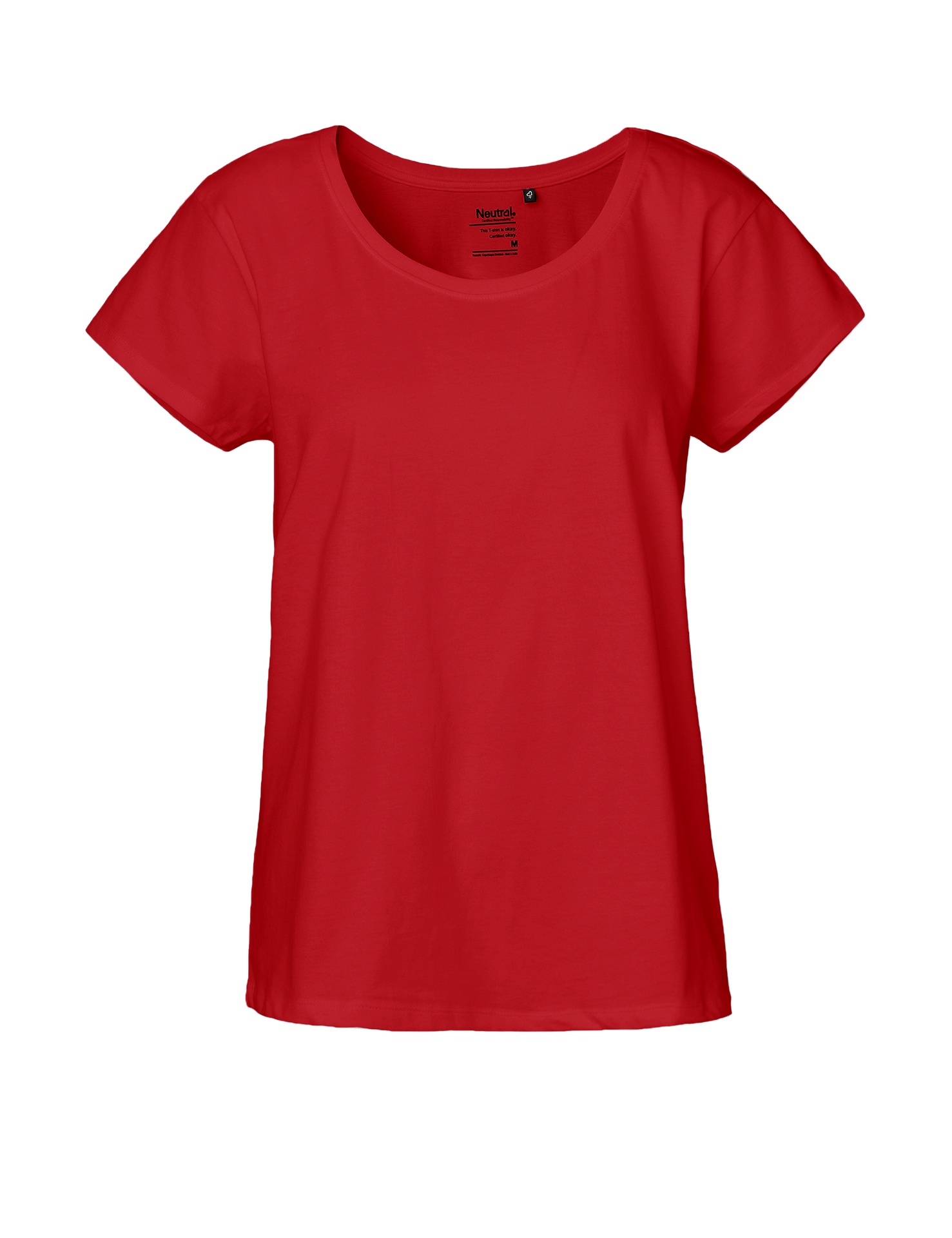 [PR/04435] Ladies Loose Fit T-Shirt (Red 05, XS)