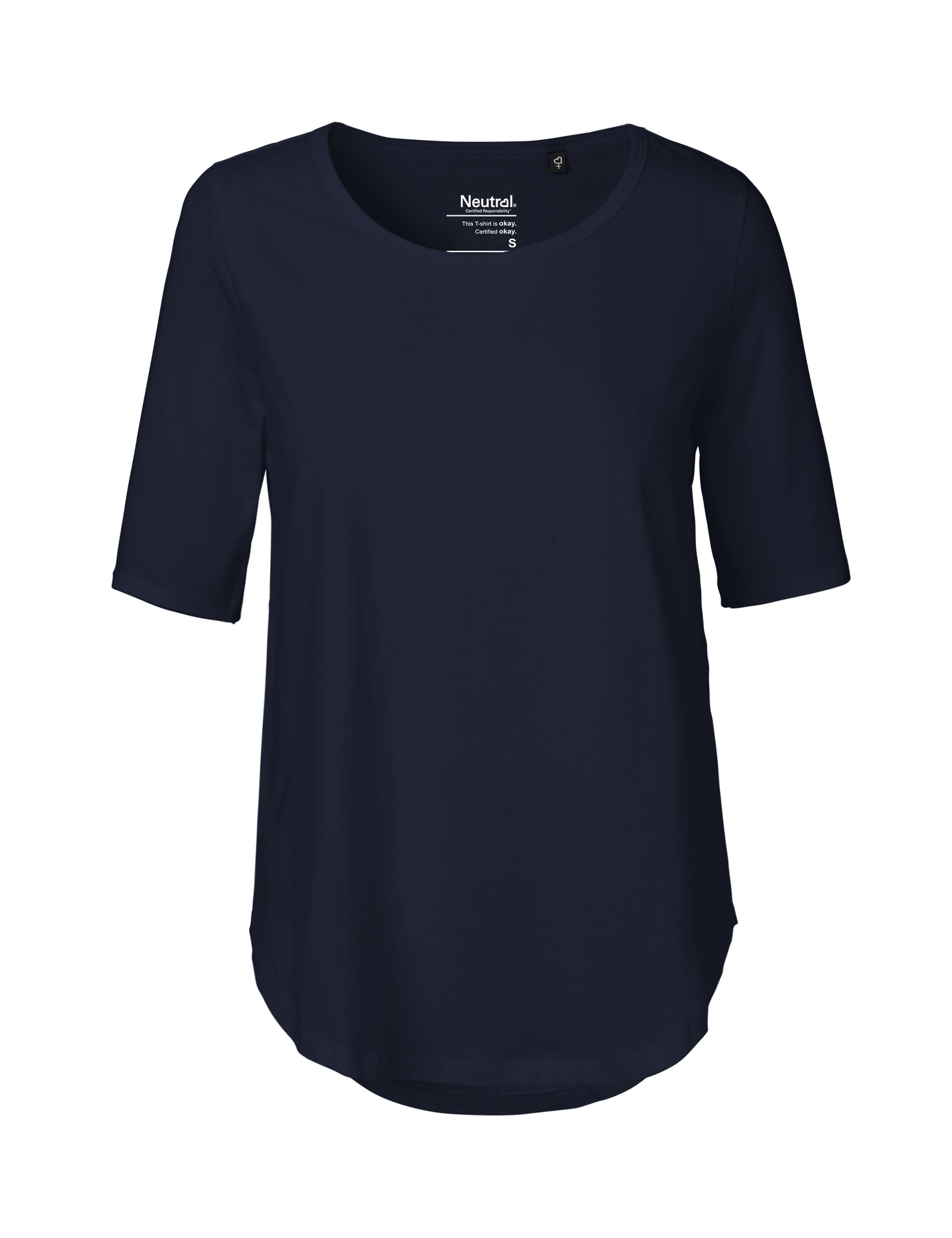 [PR/04471] Ladies Half Sleeve T-Shirt (Navy 04, XS)
