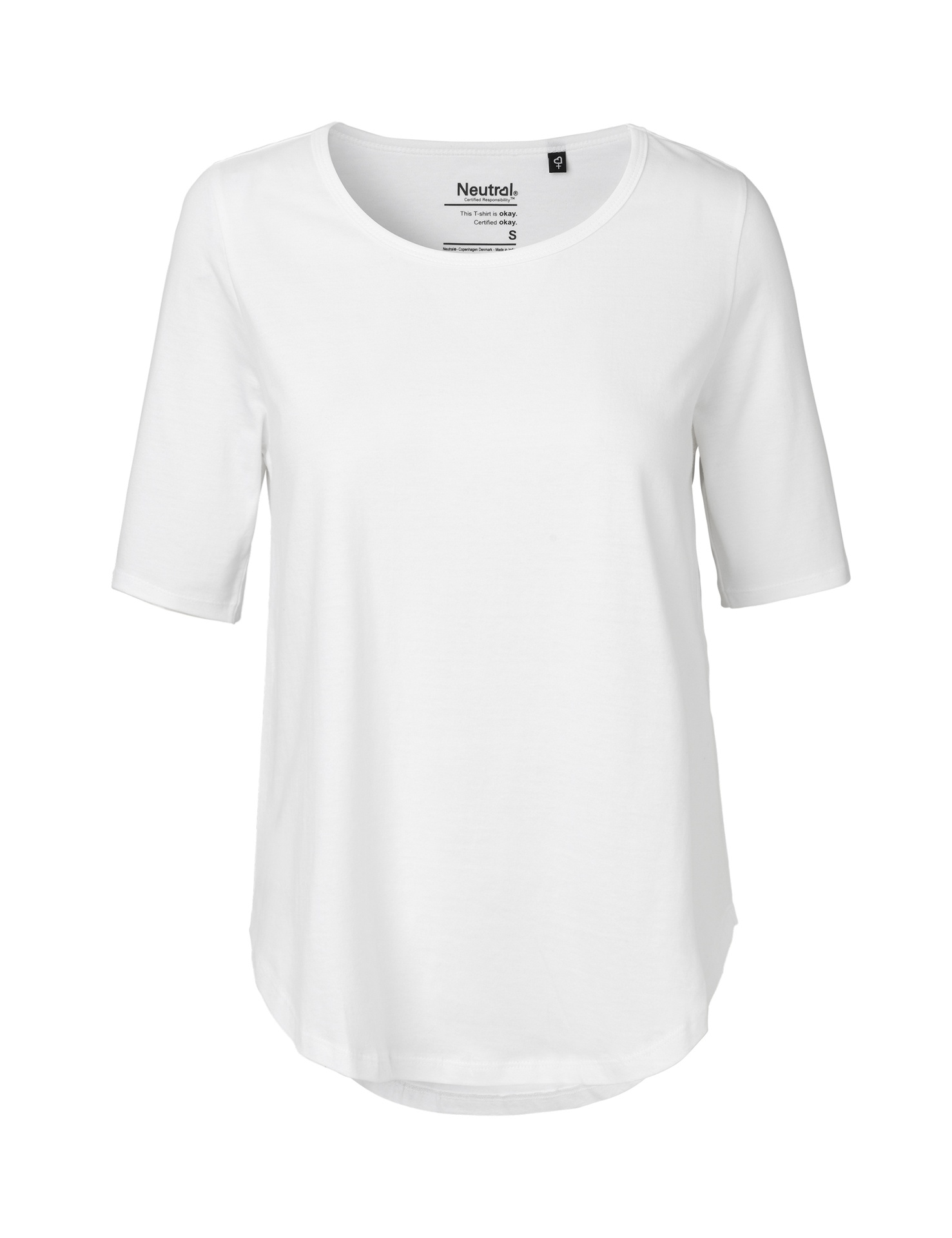 [PR/04495] Ladies V-Neck T-Shirt (White 01, XS)