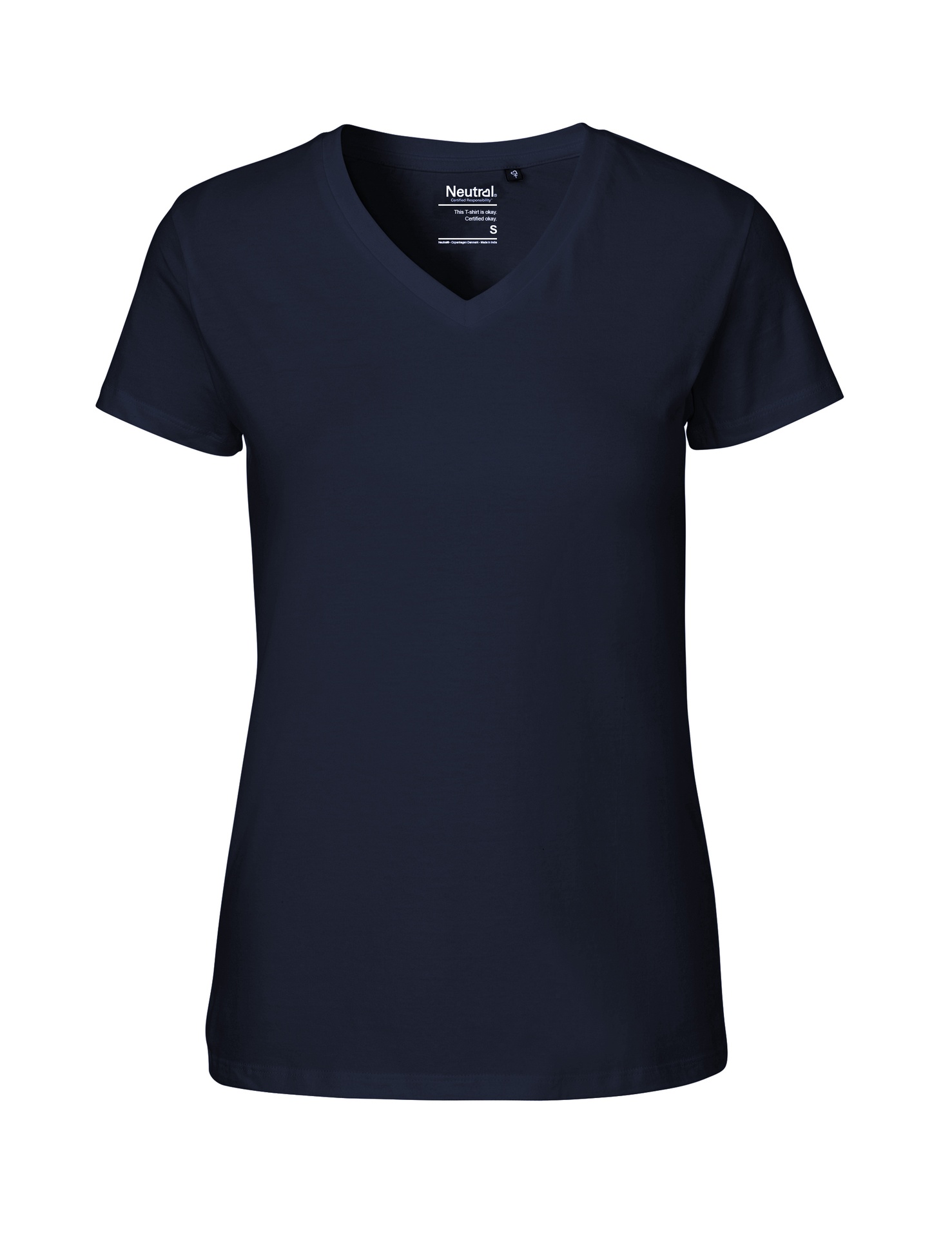 [PR/04507] Ladies V-Neck T-Shirt (Navy 04, XS)