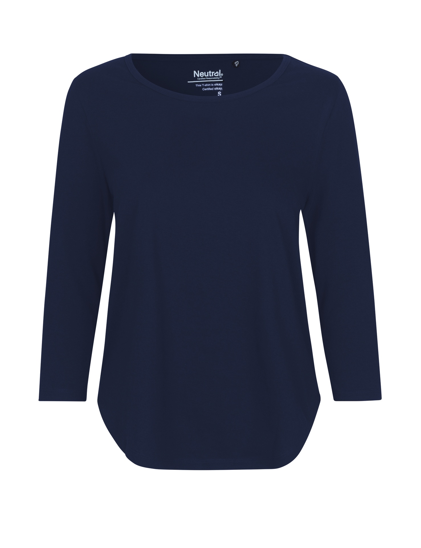 [PR/04531] Ladies Three Quarter Sleeve T-Shirt (Navy 04, XS)