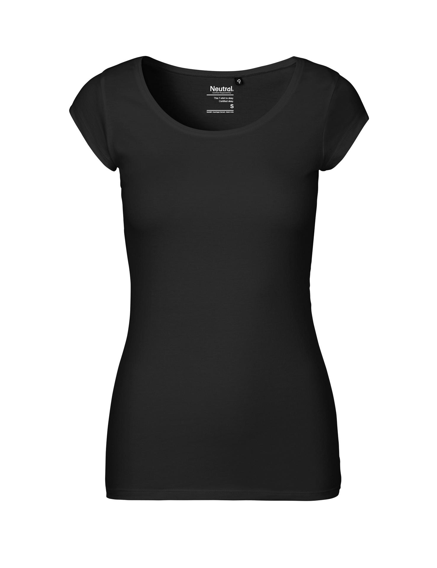 [PR/04561] Ladies Roundneck T-Shirt (Black 03, XS)