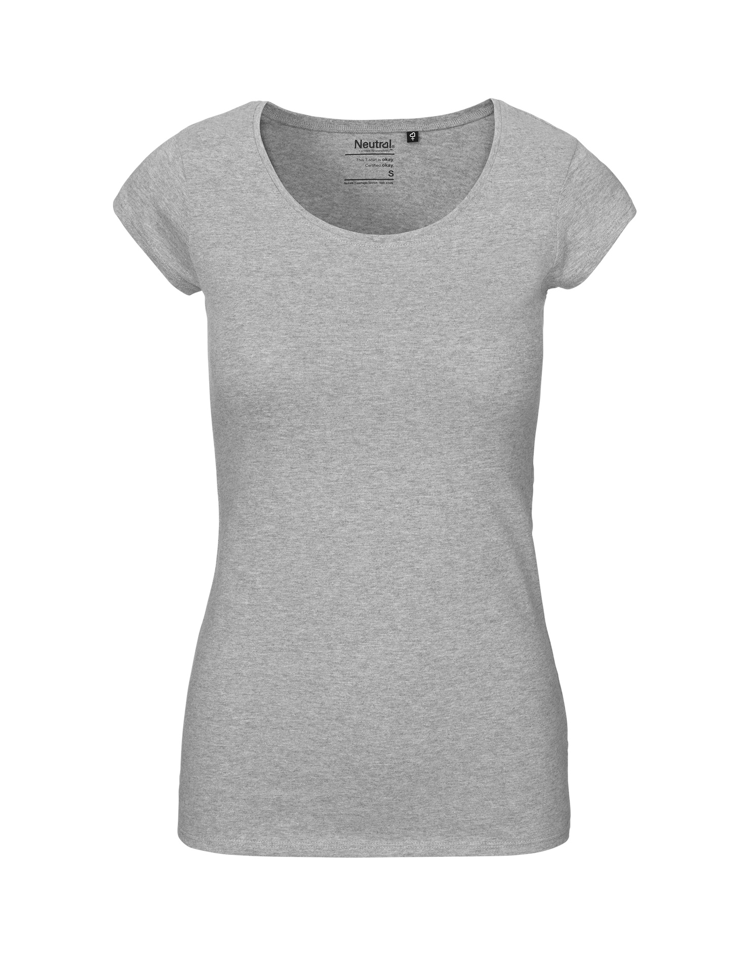 [PR/04581] Ladies Roundneck T-Shirt (Sport Grey 21, M)