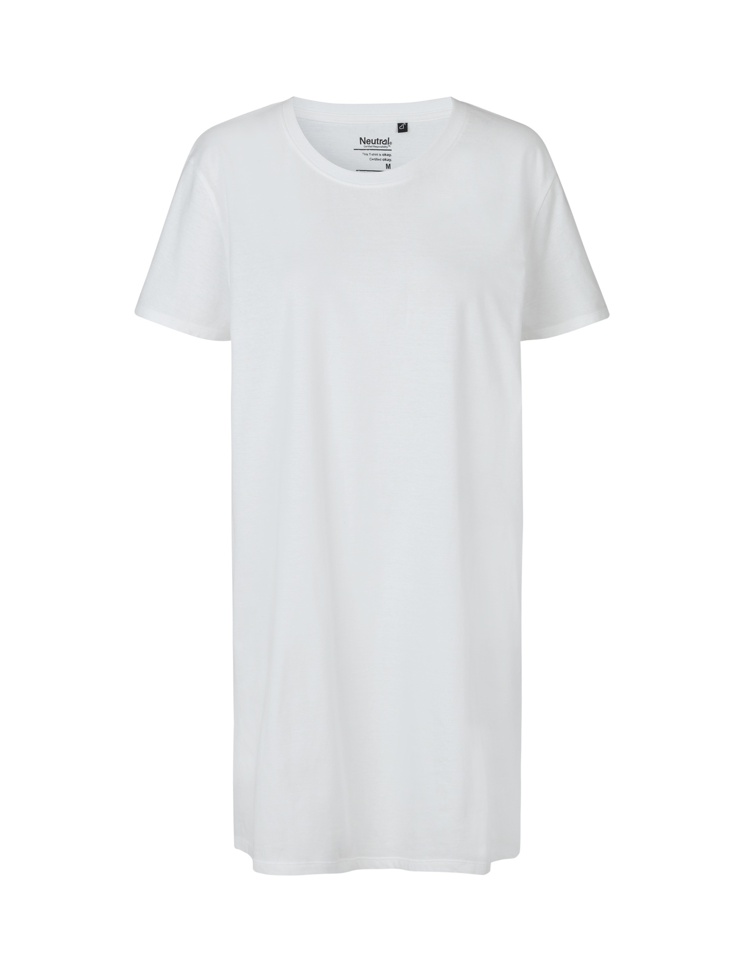 [PR/04594] Ladies Long Length T-Shirt (White 01, L)