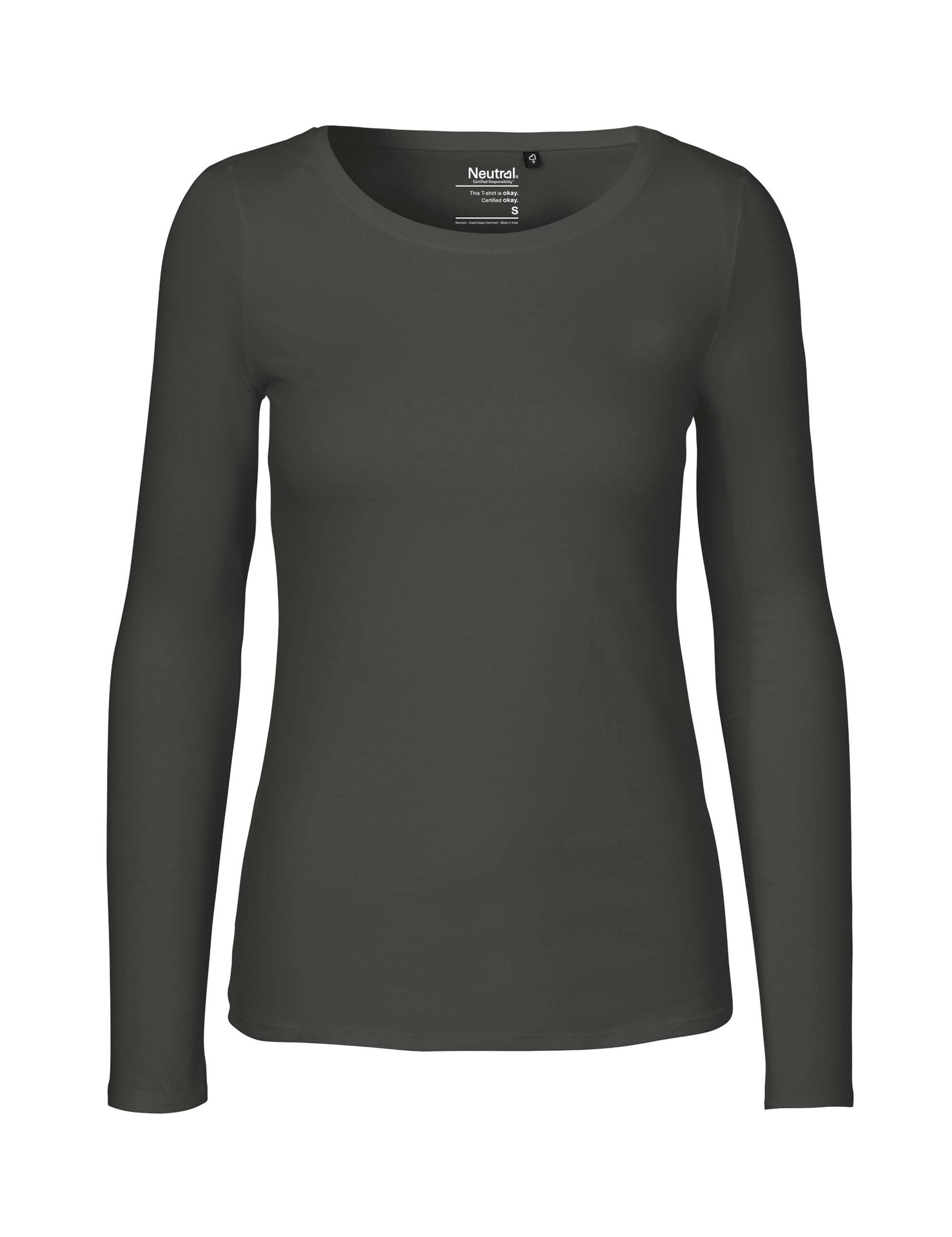 [PR/04663] Ladies Long Sleeve T-Shirt (Charcoal 06, XS)