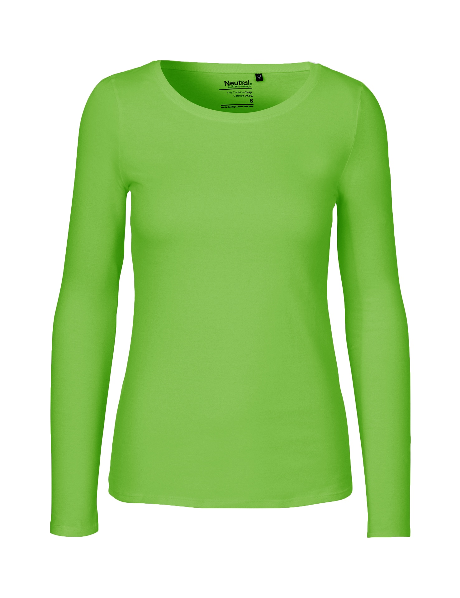 [PR/04681] Ladies Long Sleeve T-Shirt (Lime 12, XS)