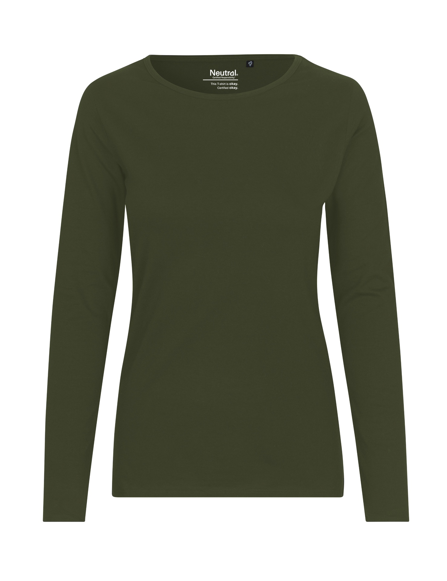 [PR/04689] Ladies Long Sleeve T-Shirt (Military 13, M)