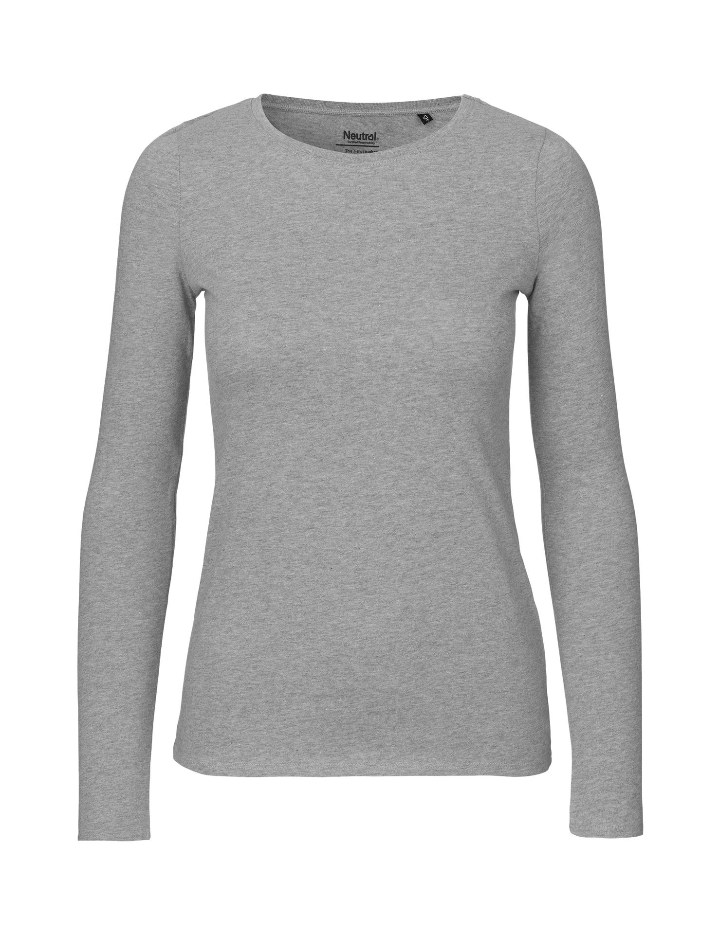 [PR/04699] Ladies Long Sleeve T-Shirt (Sport Grey 21, XS)