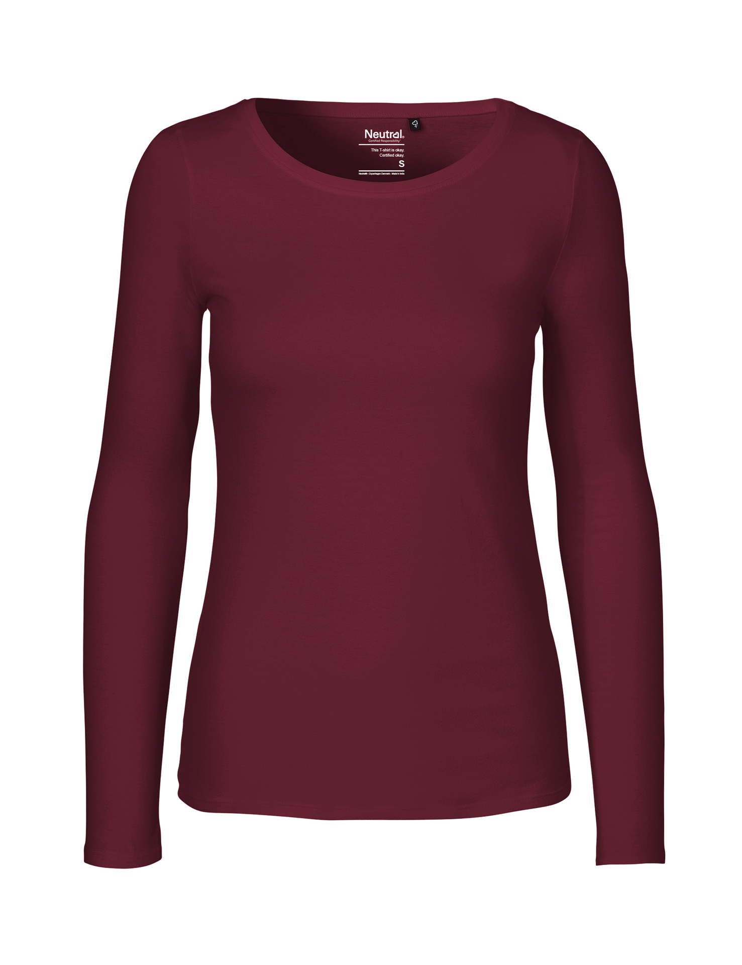[PR/04705] Ladies Long Sleeve T-Shirt (Bordeaux 26, XS)