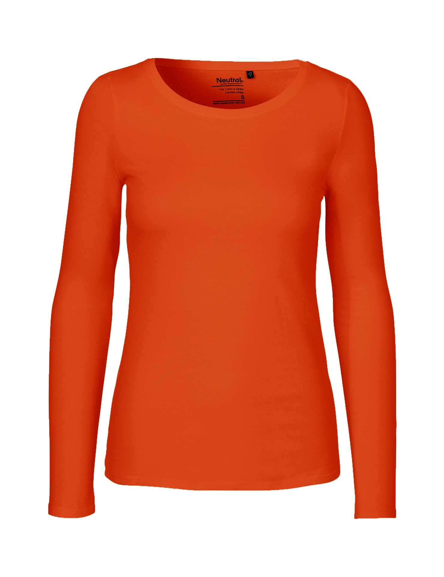 [PR/04718] Ladies Long Sleeve T-Shirt (Orange 30, S)