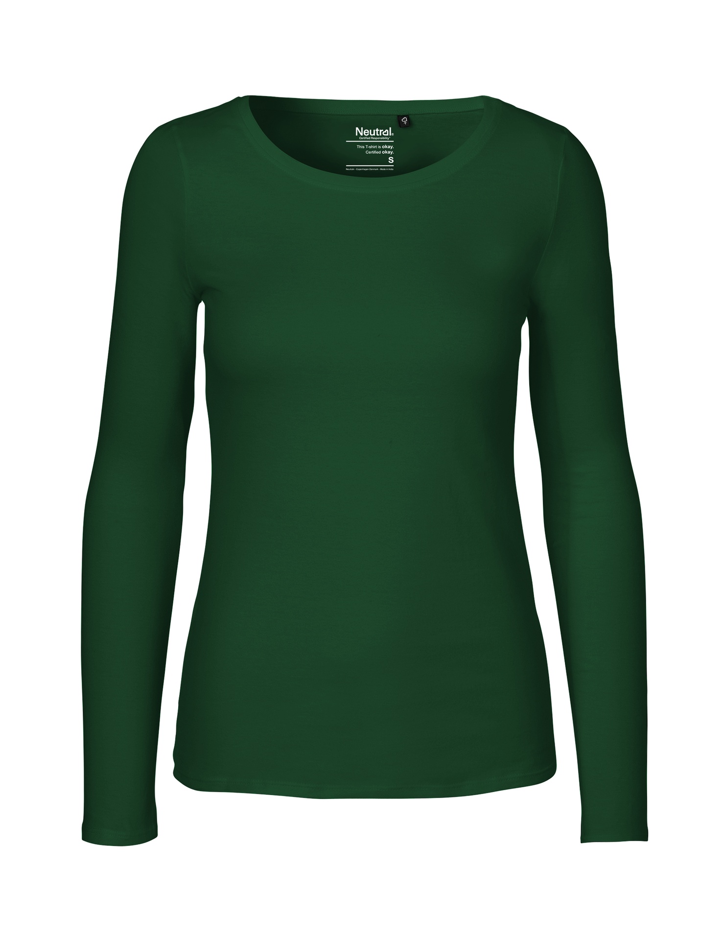 [PR/04723] Ladies Long Sleeve T-Shirt (Bottle Green 33, XS)