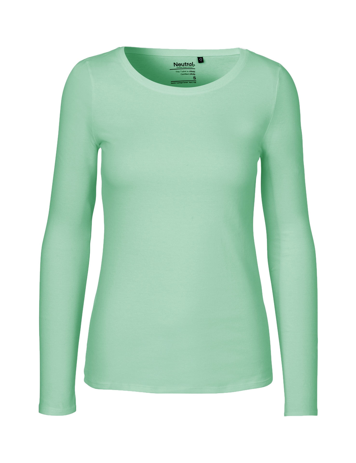 [PR/04730] Ladies Long Sleeve T-Shirt (Dusty Mint 40, S)