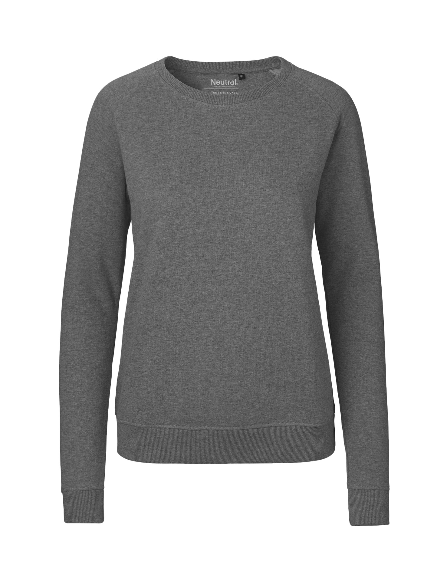 [PR/04877] Ladies Sweatshirt (Dark Heather 08, L)