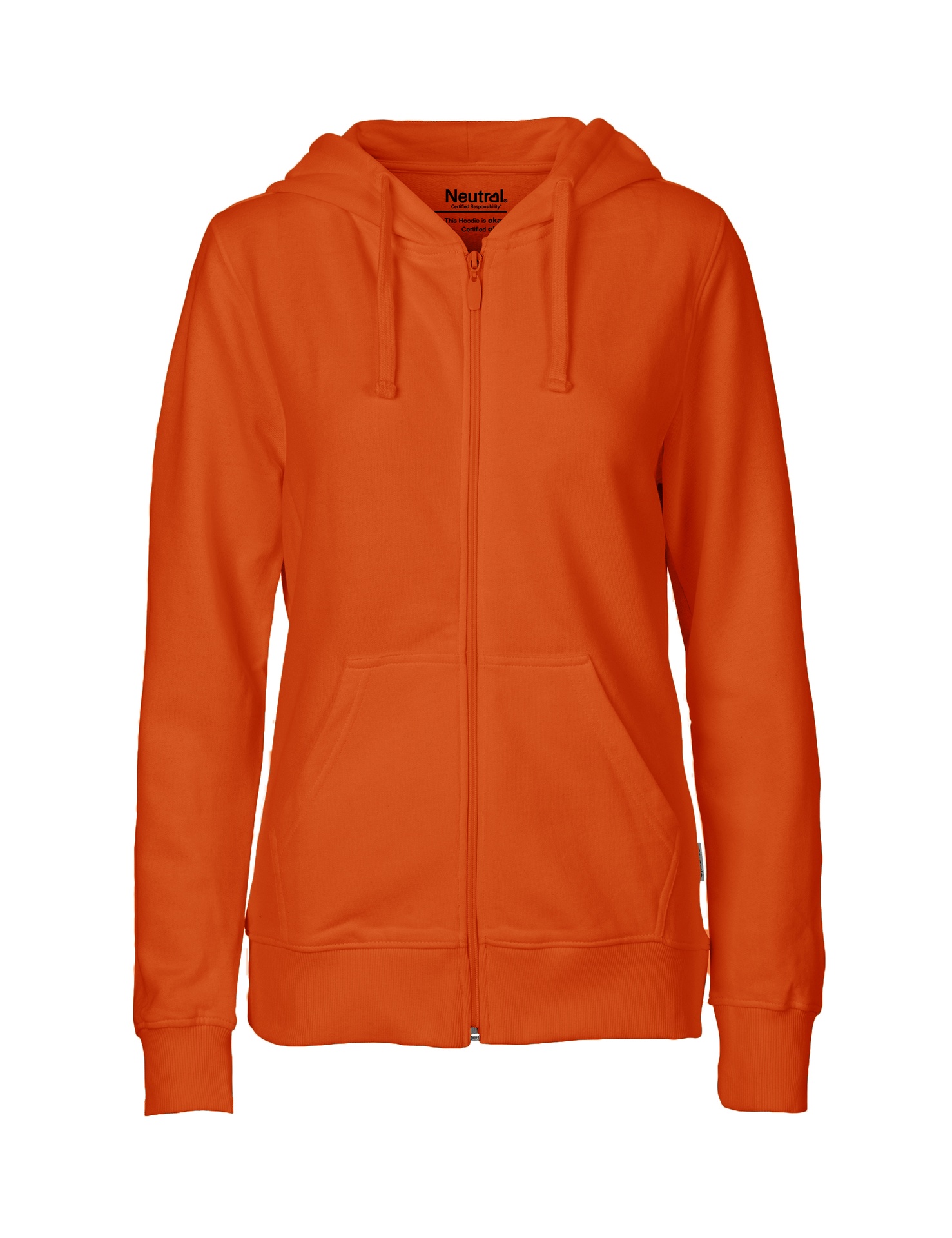 [PR/05130] Ladies Hoodie W. Zip (Orange 30, XL)