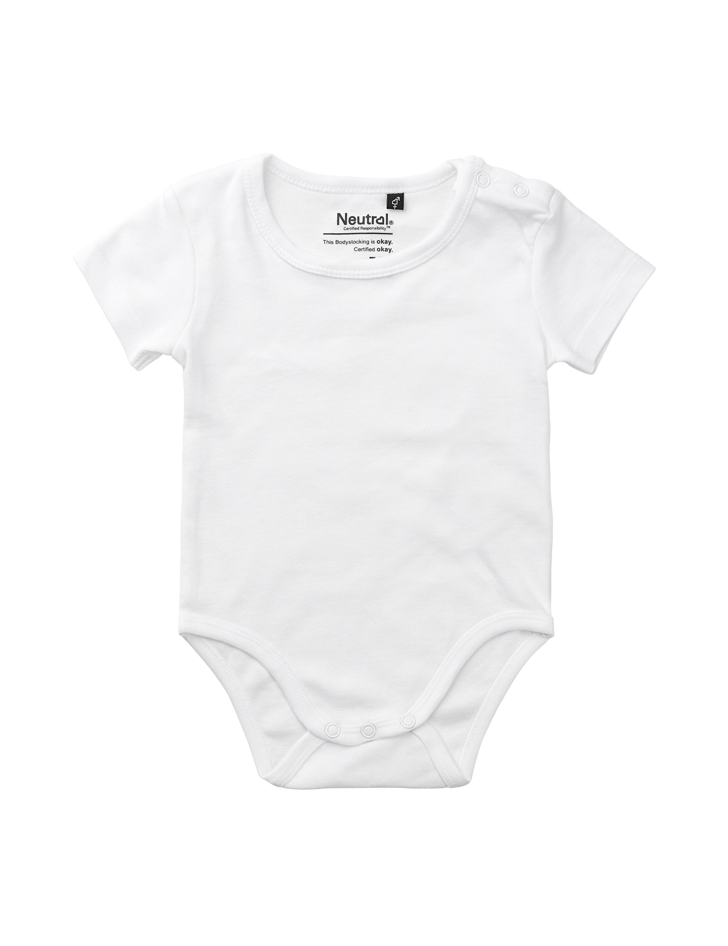 [PR/05637] Babies Short Sleeve Bodystocking (White 01, 74 cm)