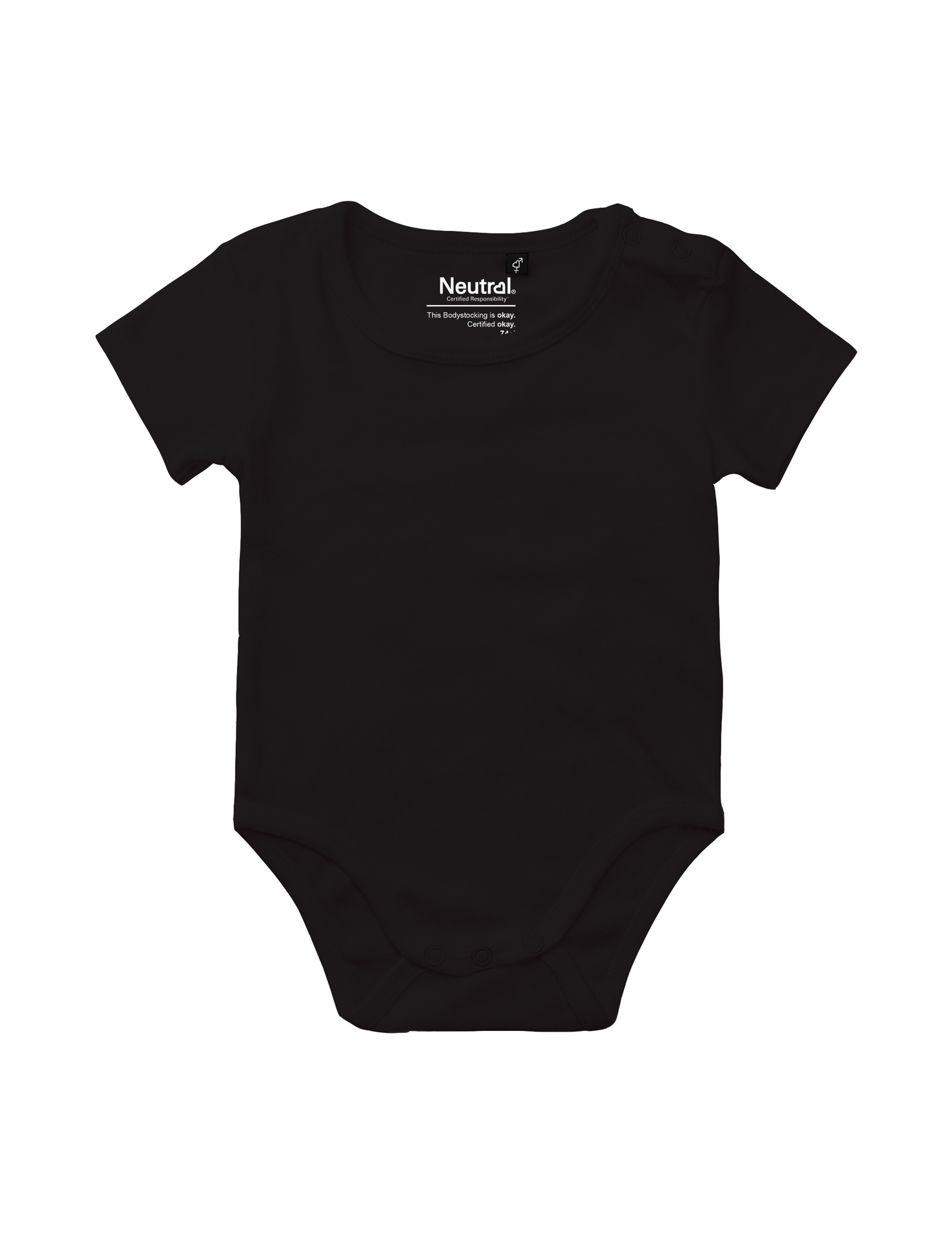 [PR/05641] Babies Short Sleeve Bodystocking (Black 03, 62 cm)