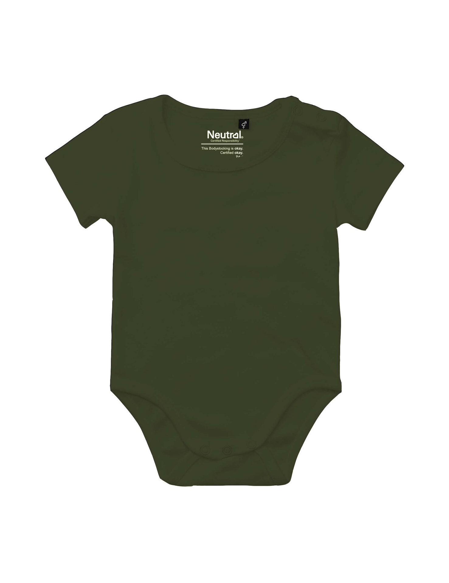 [PR/05659] Babies Short Sleeve Bodystocking (Military 13, 62 cm)
