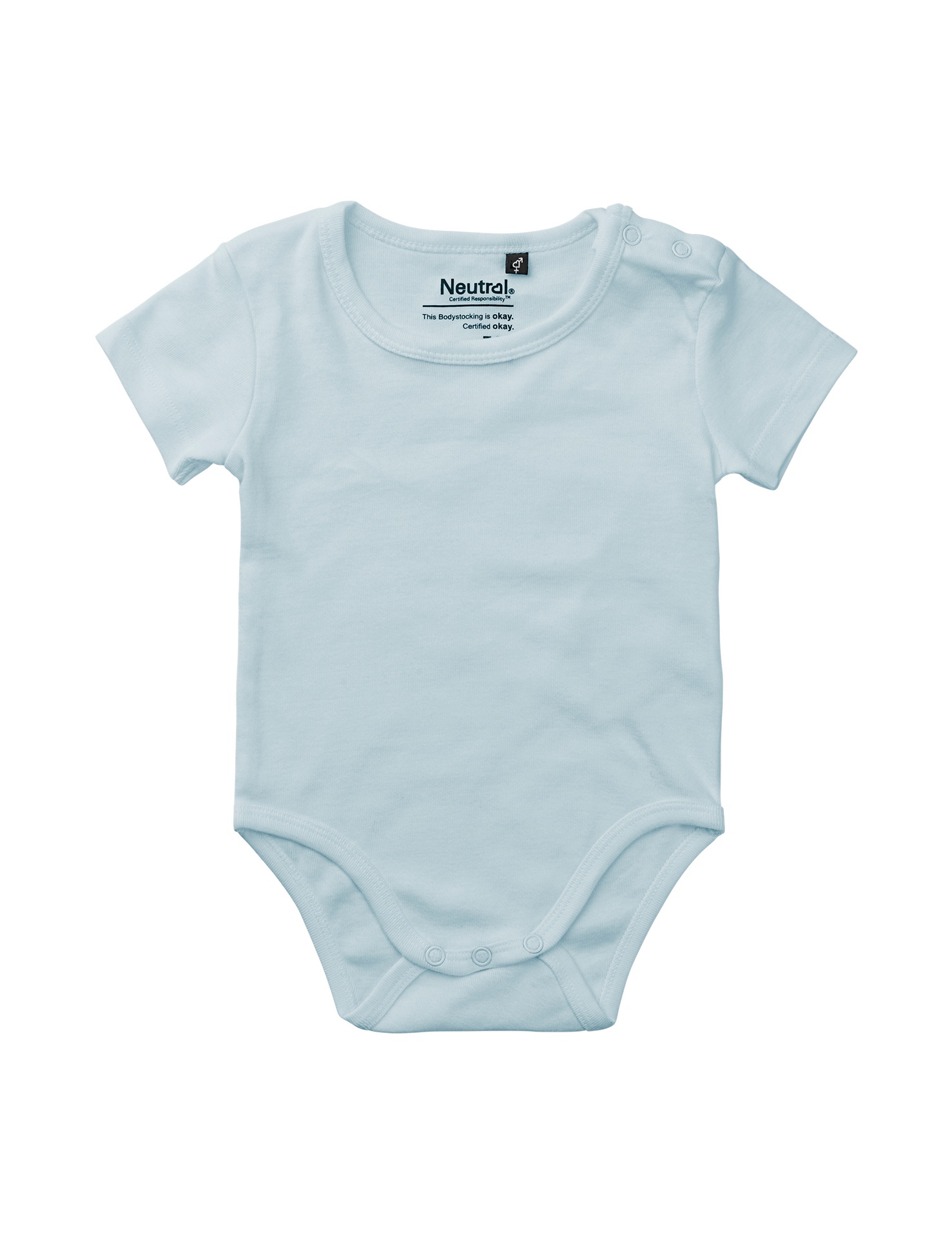 [PR/05691] Babies Short Sleeve Bodystocking (Light Blue 69, 74 cm)
