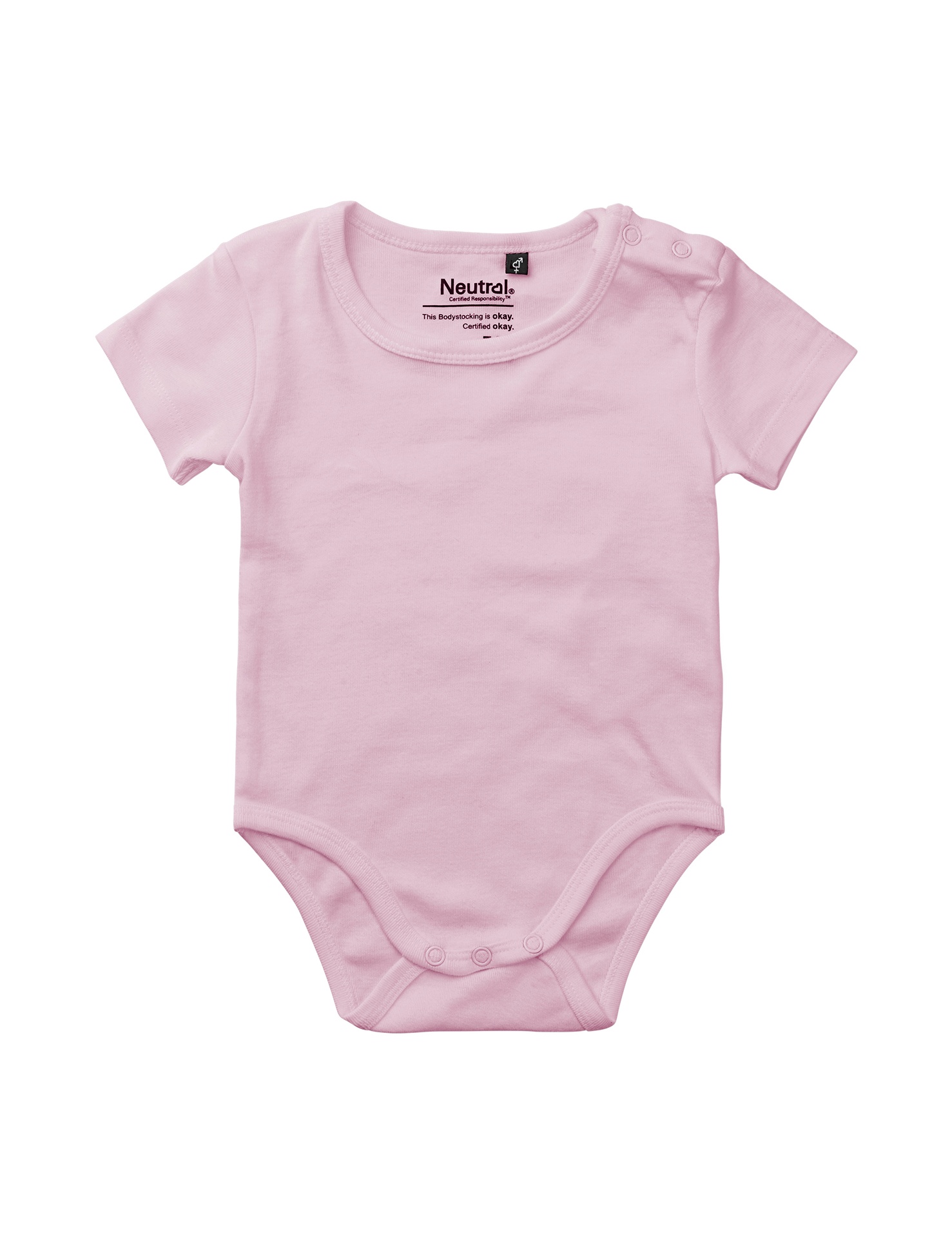 [PR/05695] Babies Short Sleeve Bodystocking (Light Pink 20, 62 cm)