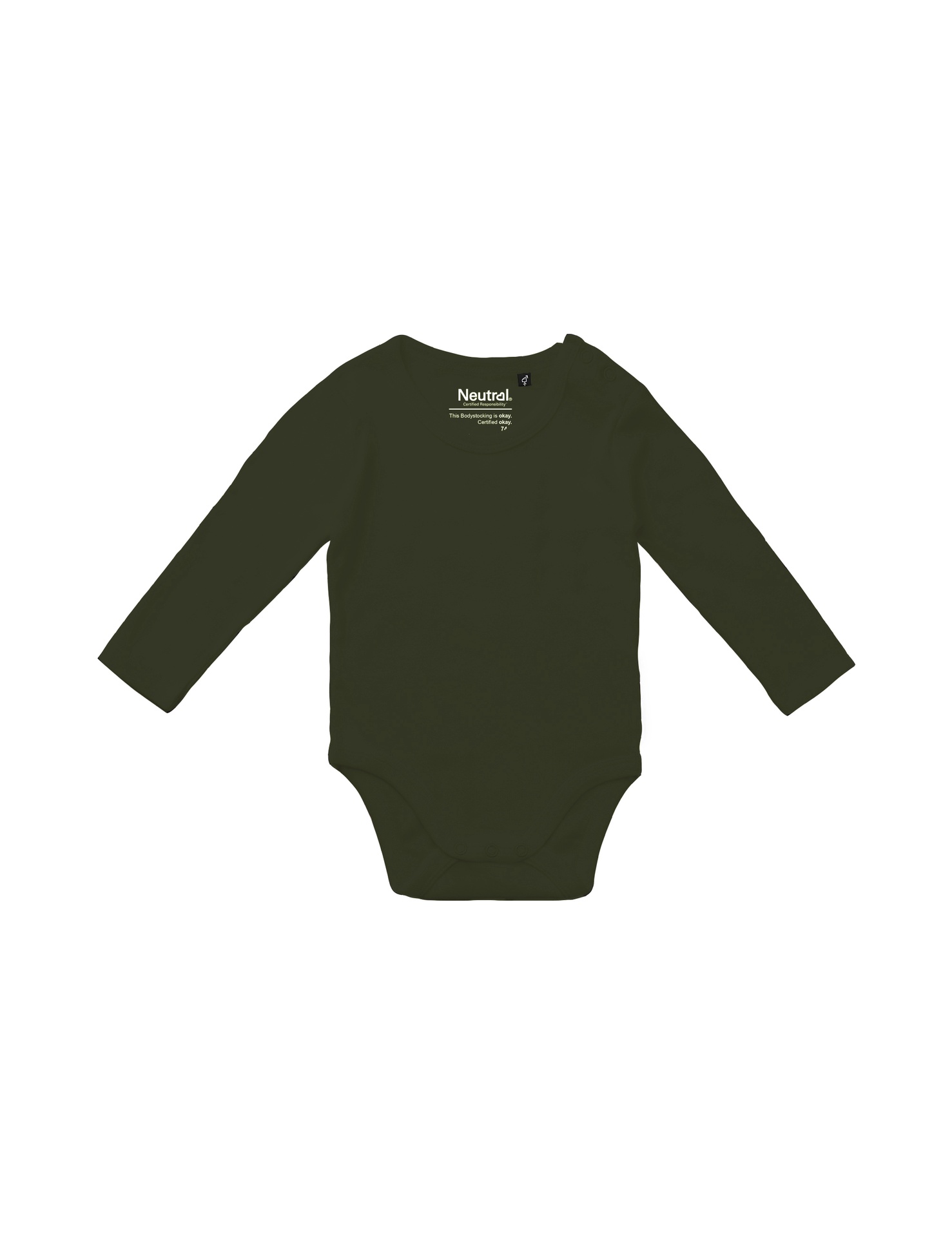 [PR/05725] Babies Long Sleeve Bodystocking (Military 13, 62 cm)