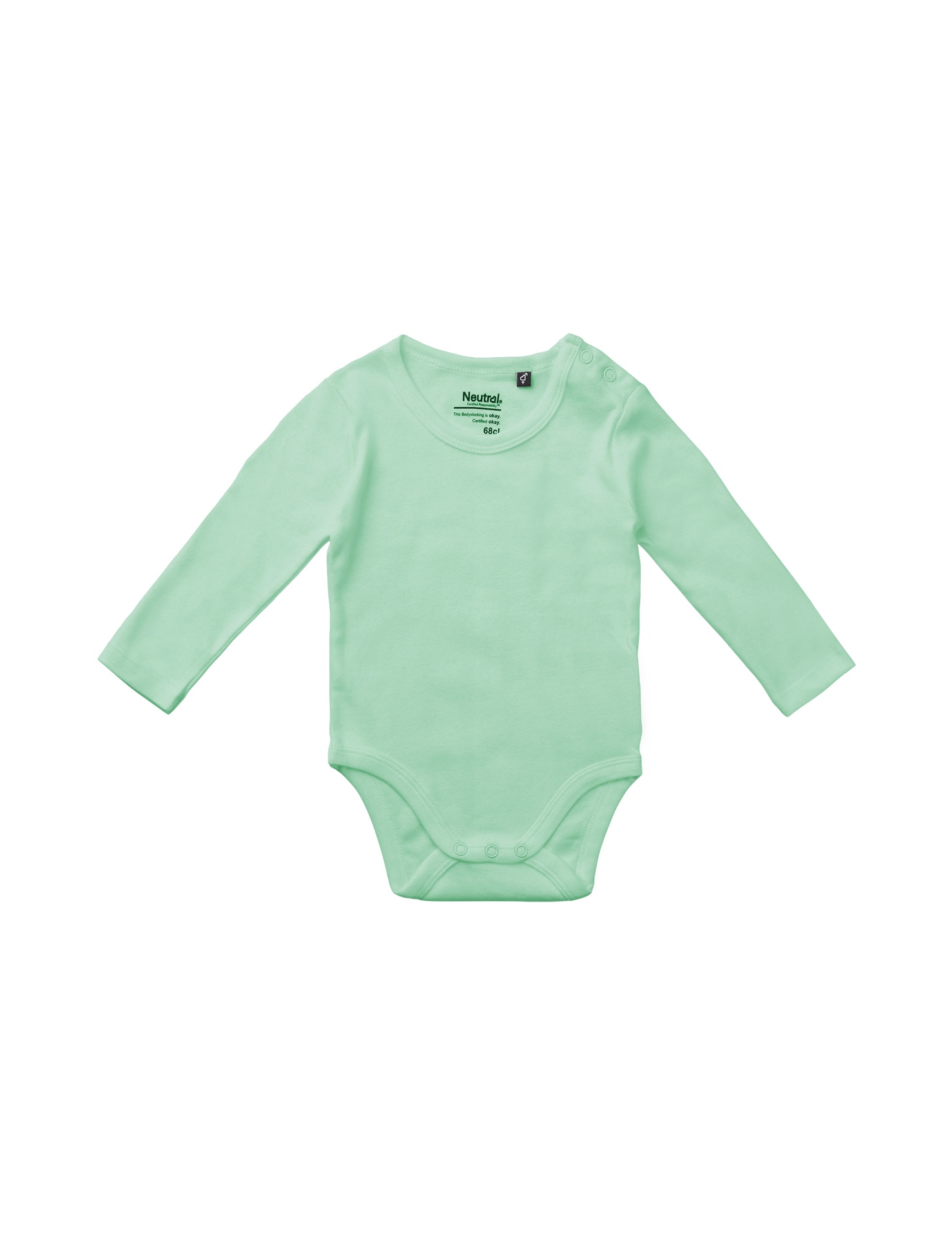 [PR/05737] Babies Long Sleeve Bodystocking (Dusty Mint 40, 62 cm)