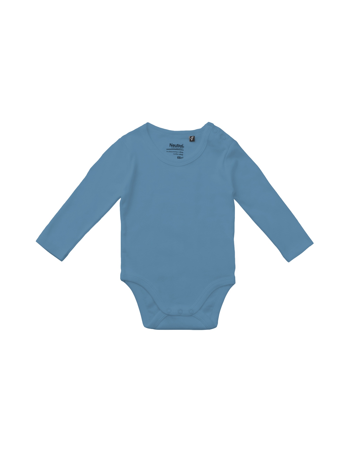 [PR/05744] Babies Long Sleeve Bodystocking (Dusty Indigo 41, 68 cm)