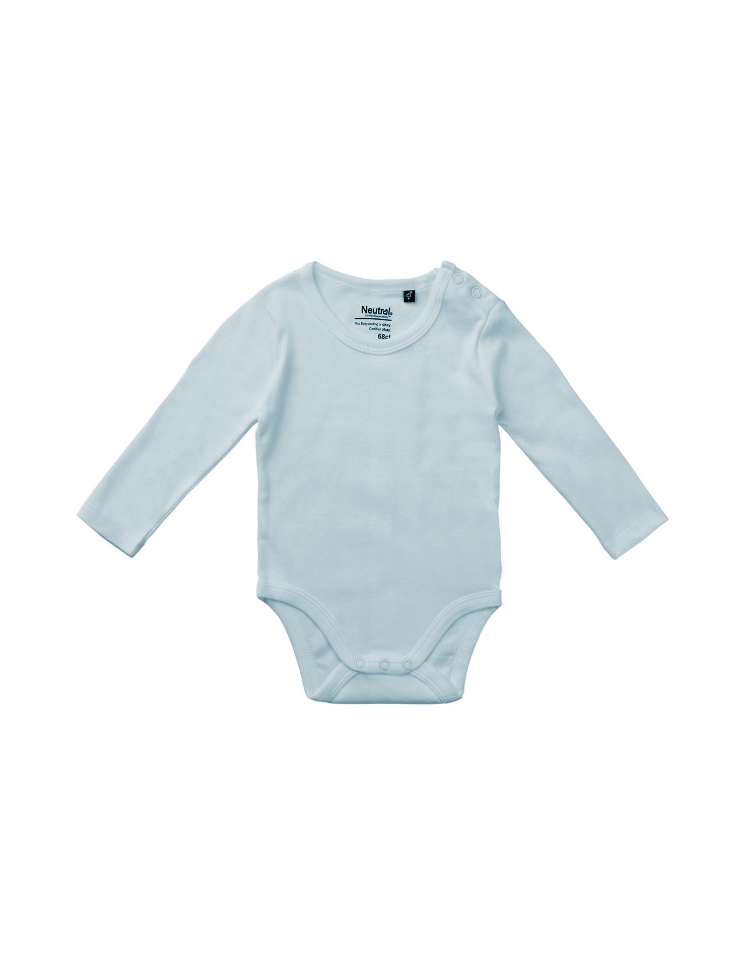 [PR/05758] Babies Long Sleeve Bodystocking (Light Blue 69, 80 cm)