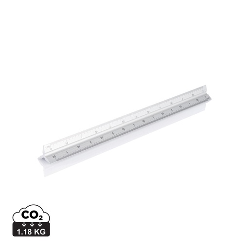 [P165.132] Aluminium triangle rule - 30cm