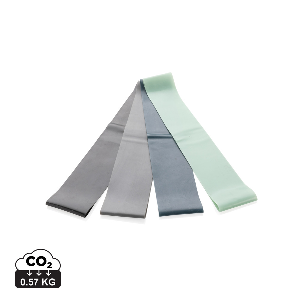 [P320.041] 4pc elastic fitness bands in pouch