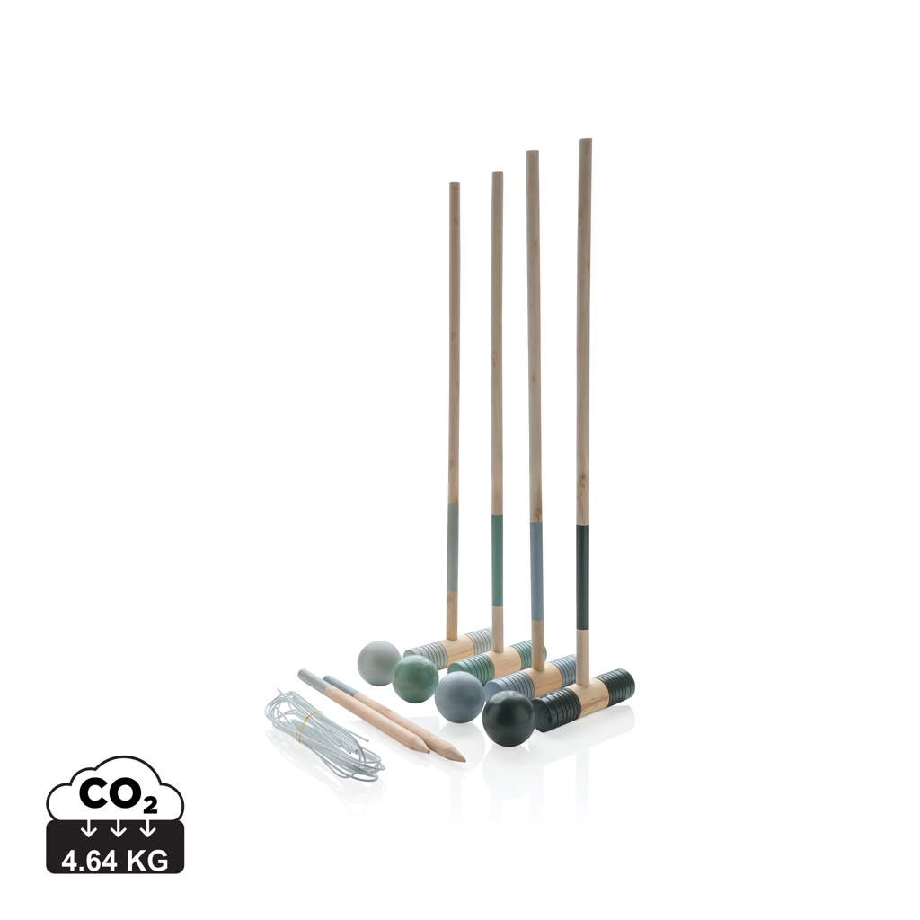 [P453.539] Wooden croquet set