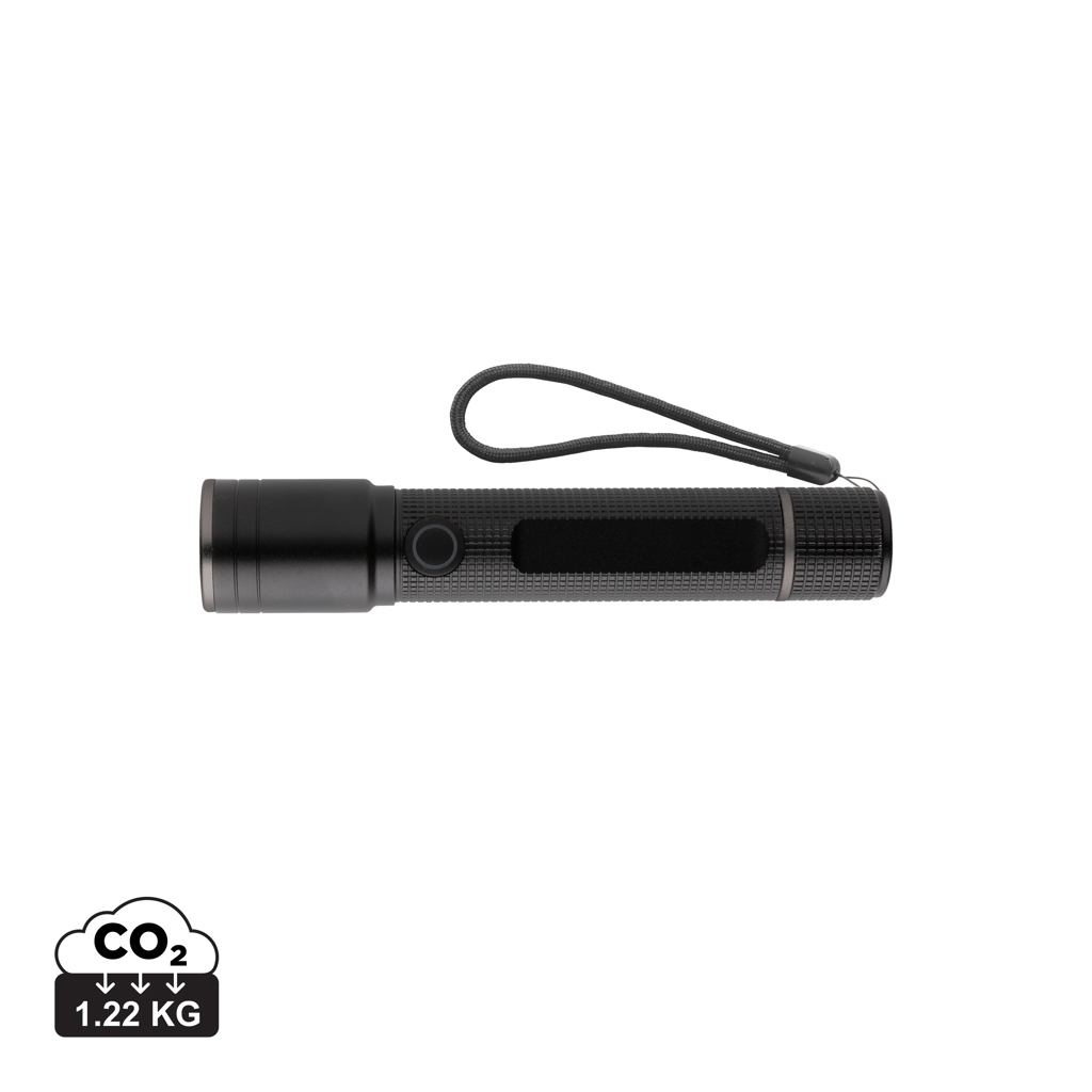 [P513.901] Gear X RCS recycled aluminium USB-rechargeable torch