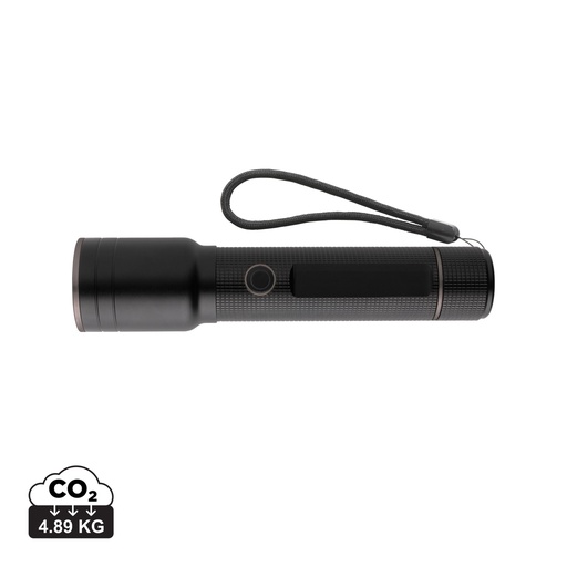 [P513.931] RCS recycled aluminum USB-rechargeable heavy duty torch