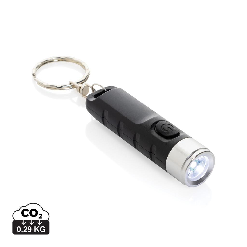 [P514.0201] Globix RCS recycled plastic USB re-chargeable keychain torch